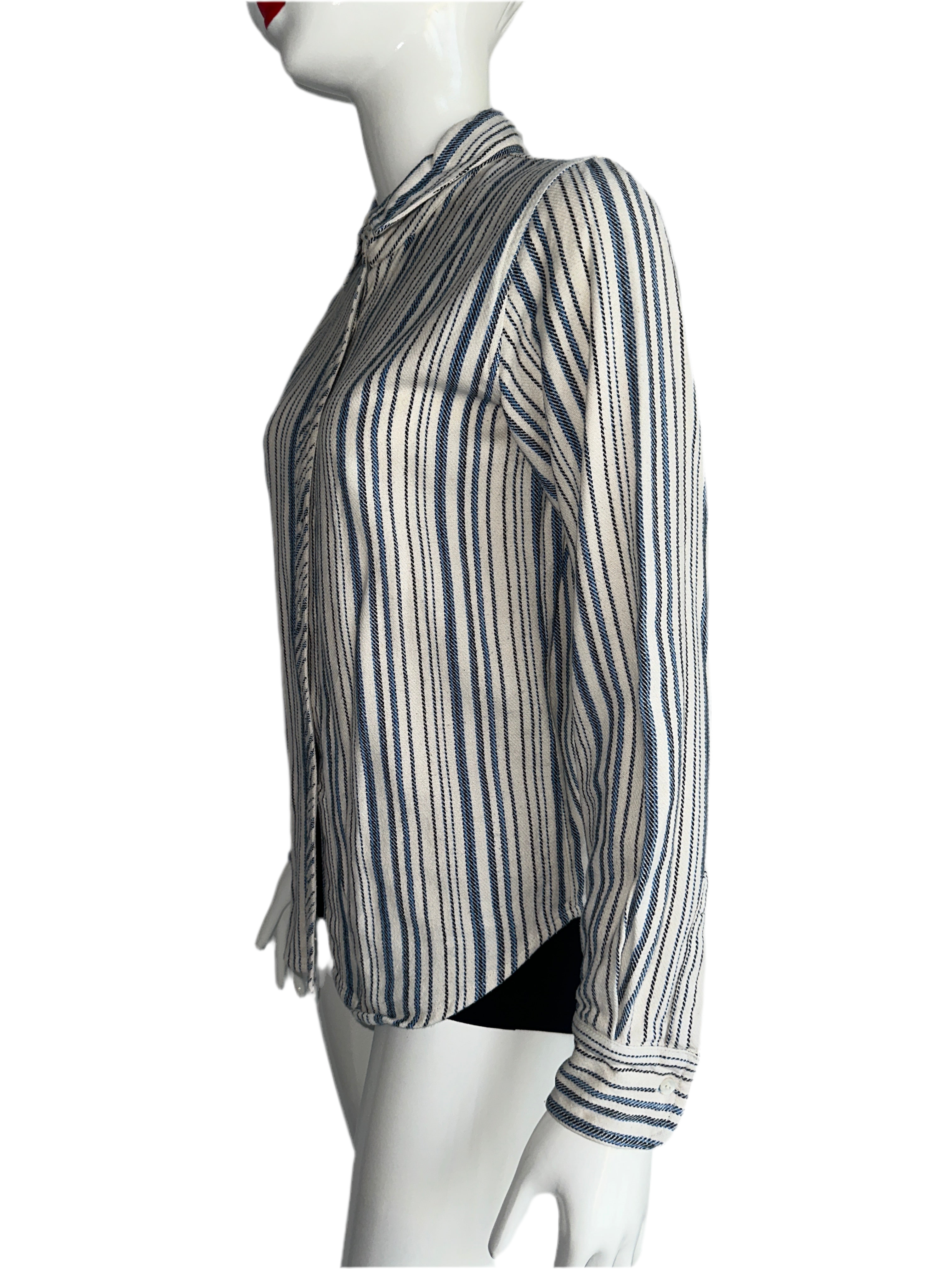 Ba&sh blue and white striped shirt - size 34