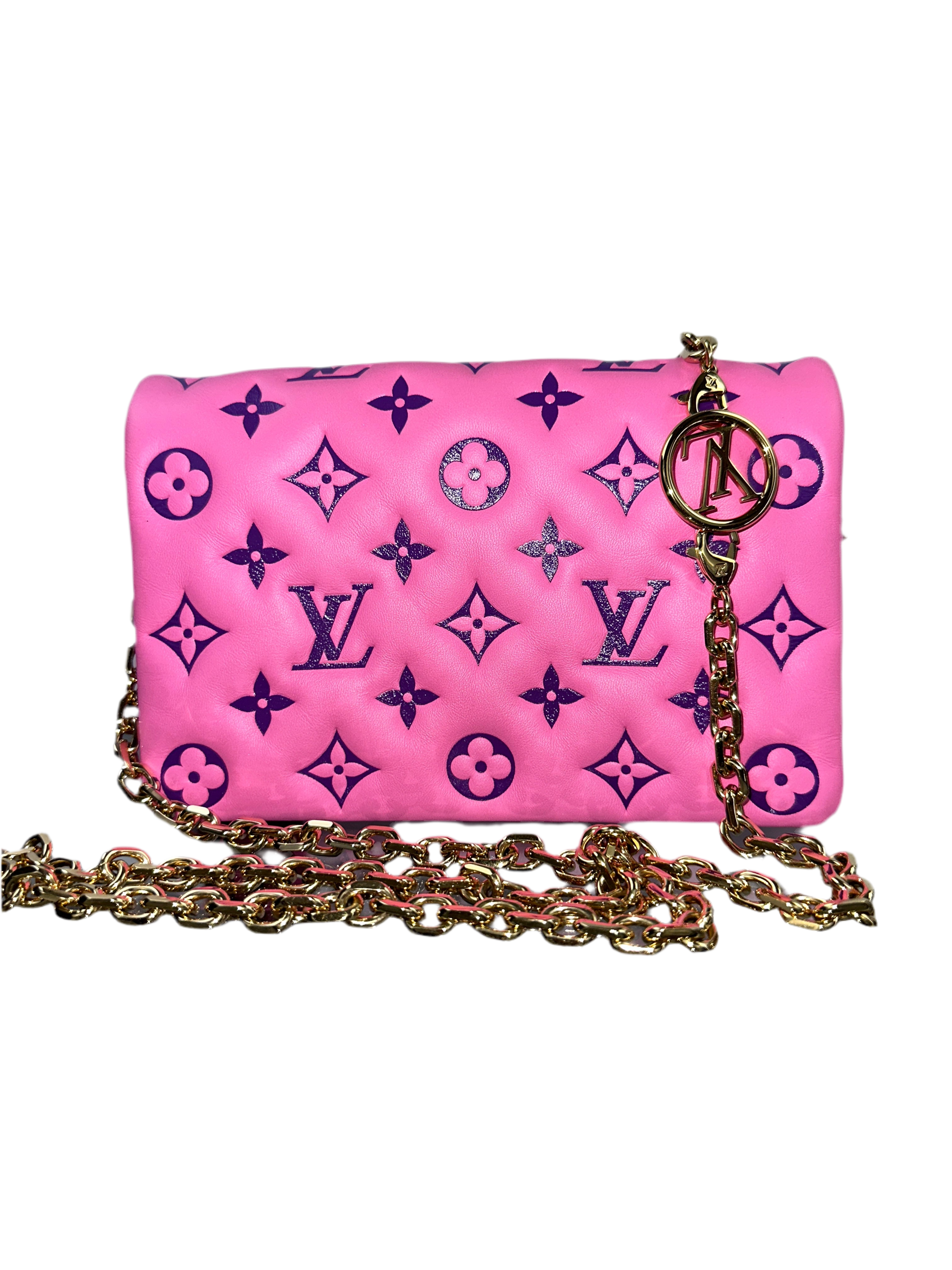 Louis Vuitton pink & purple cousin pouch