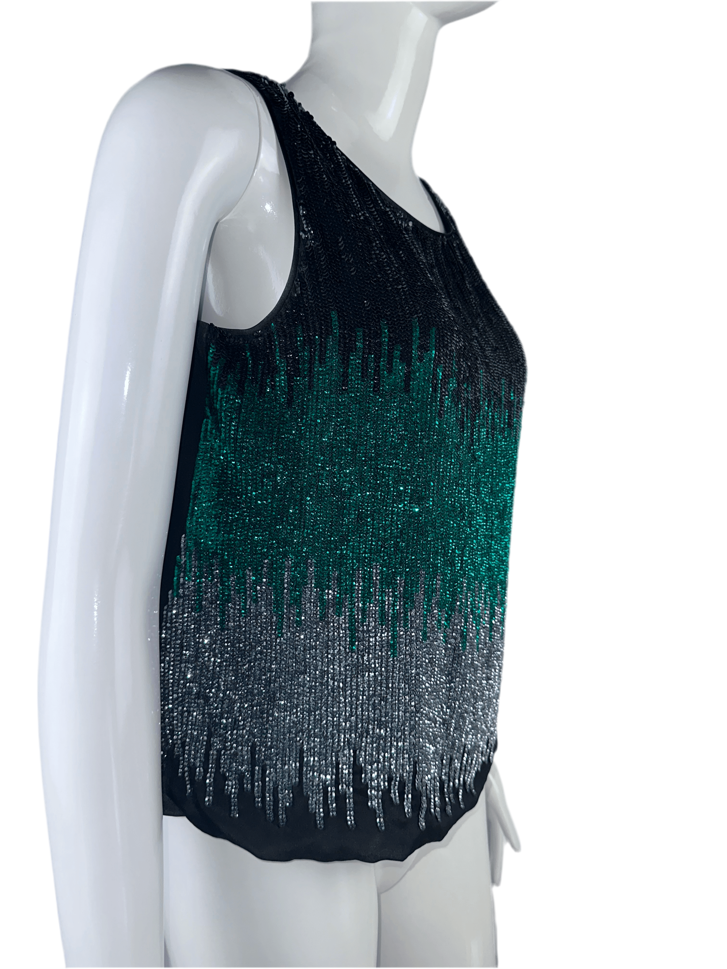 Emporio Armani sequined sleeveless top - size 38