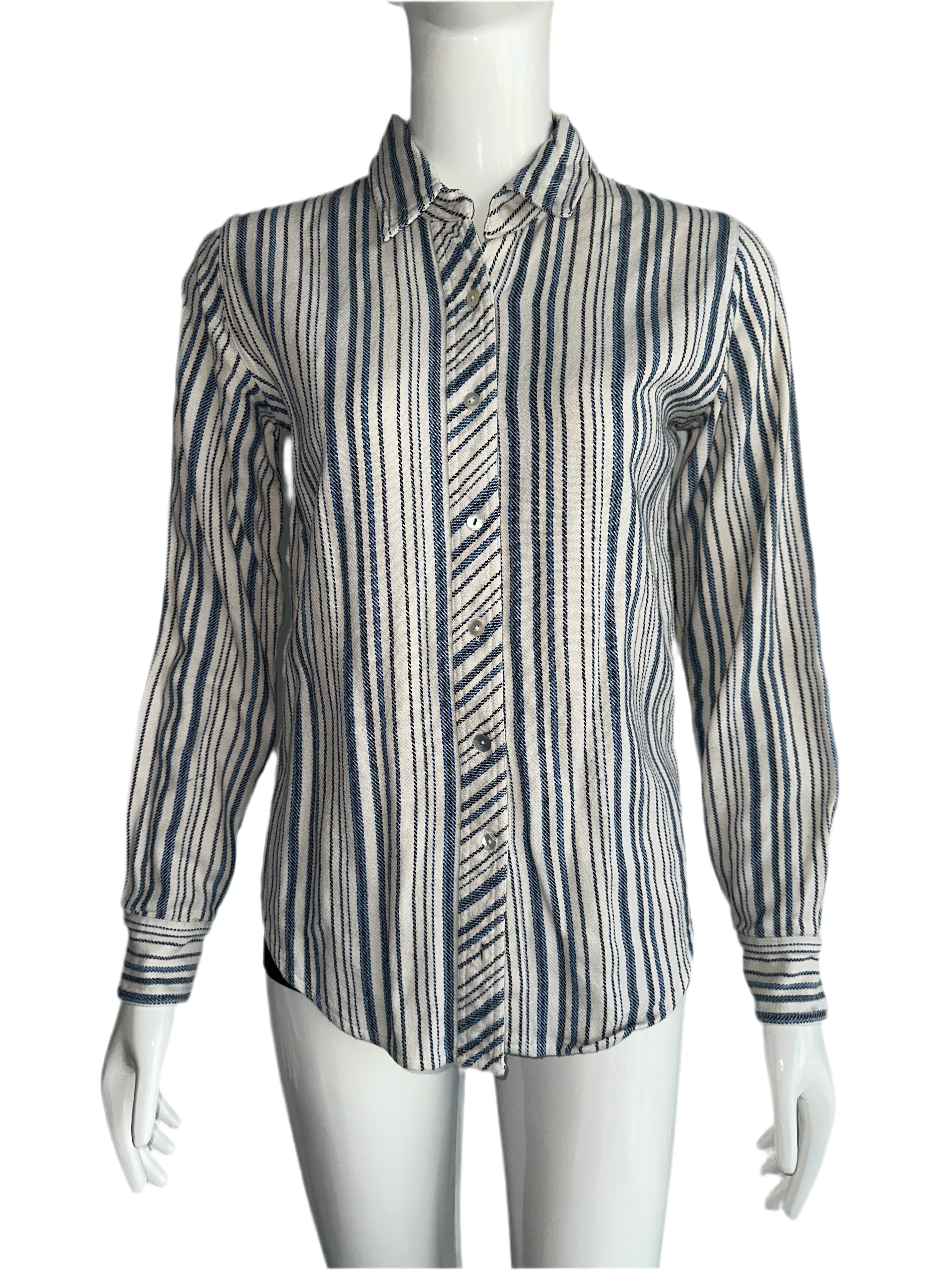 Ba&sh blue and white striped shirt - size 34