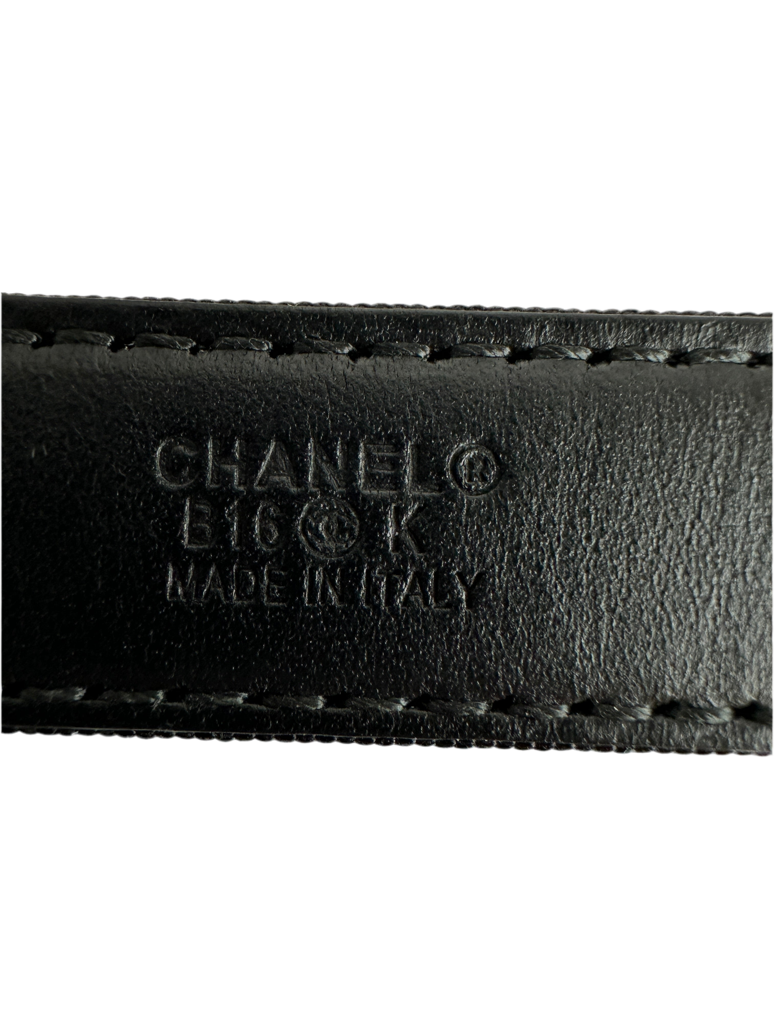 Chanel leather women belt with strass (modified for tiny waist up to 70cm )