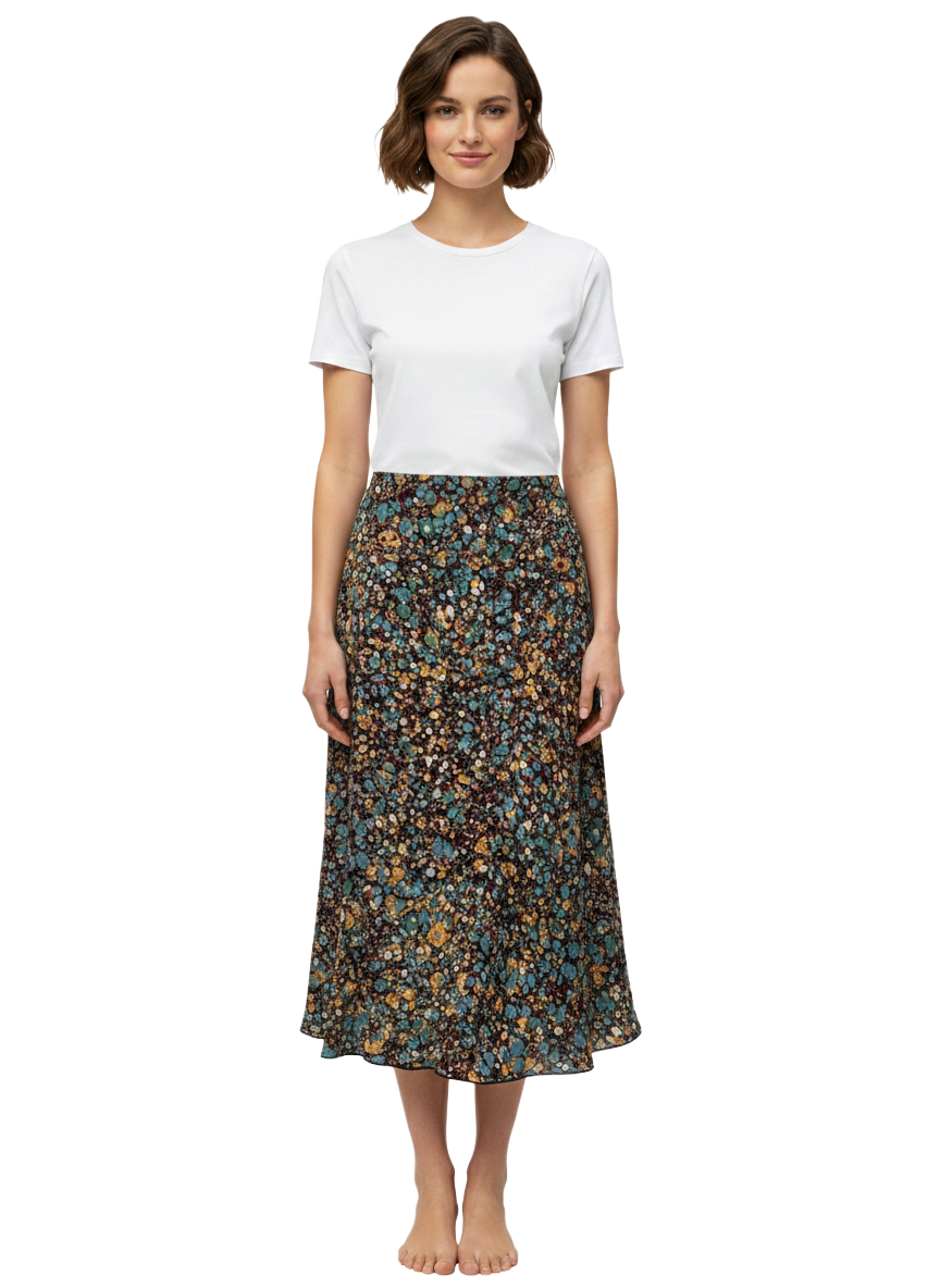 Victoria Beckham printed A-line skirt - size 42