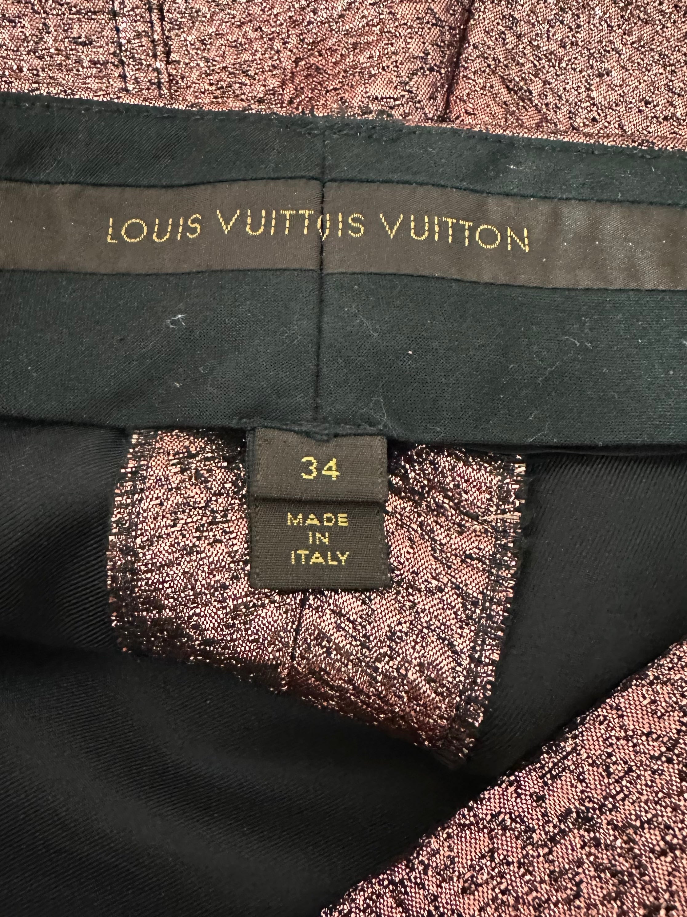 Louis Vuitton Mini short Metallic - size 34FR