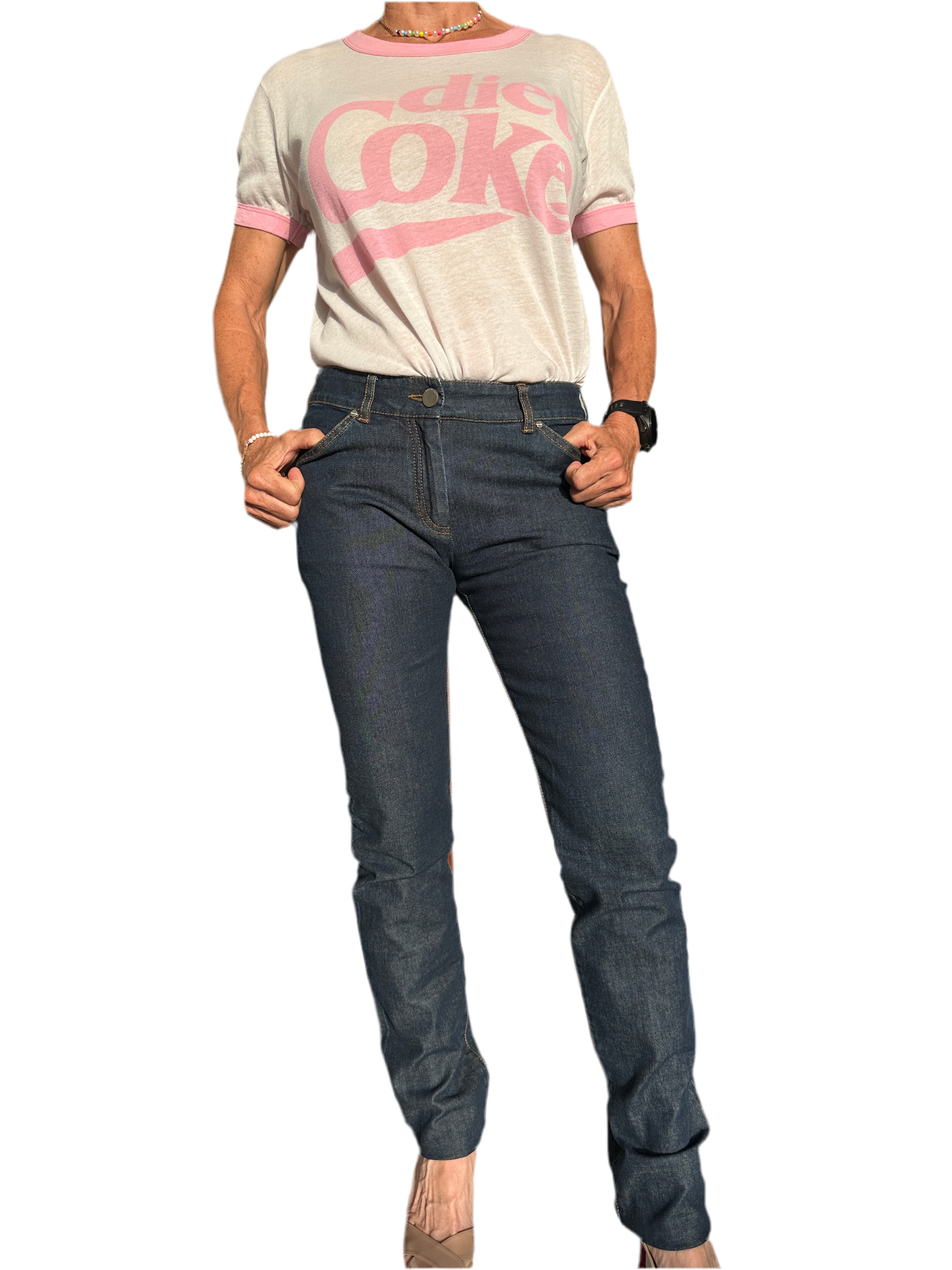 Balenciaga Navy blue jean skinny - size 36