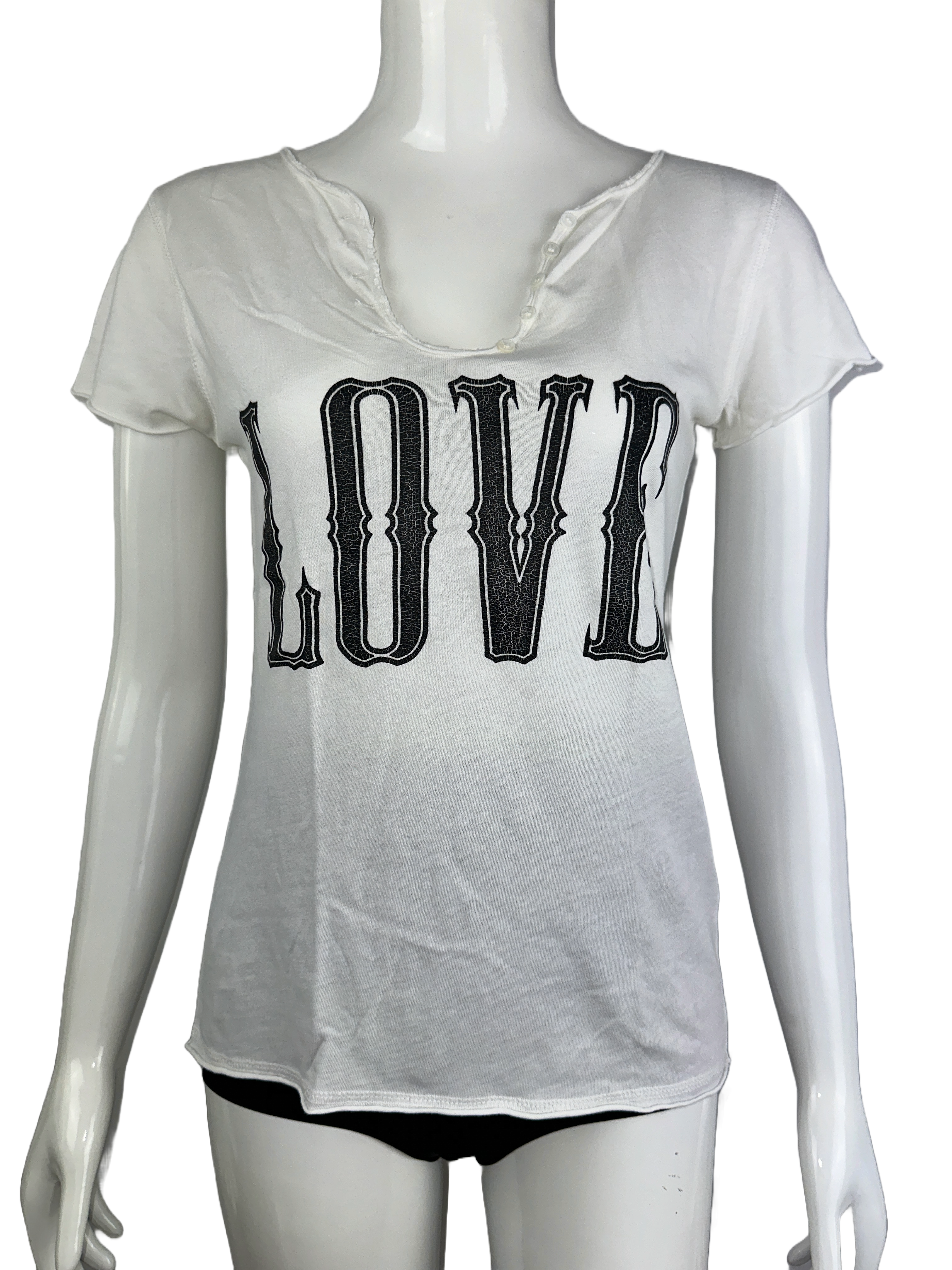 Zadig & Voltaire white "Love" t-shirt - size 34