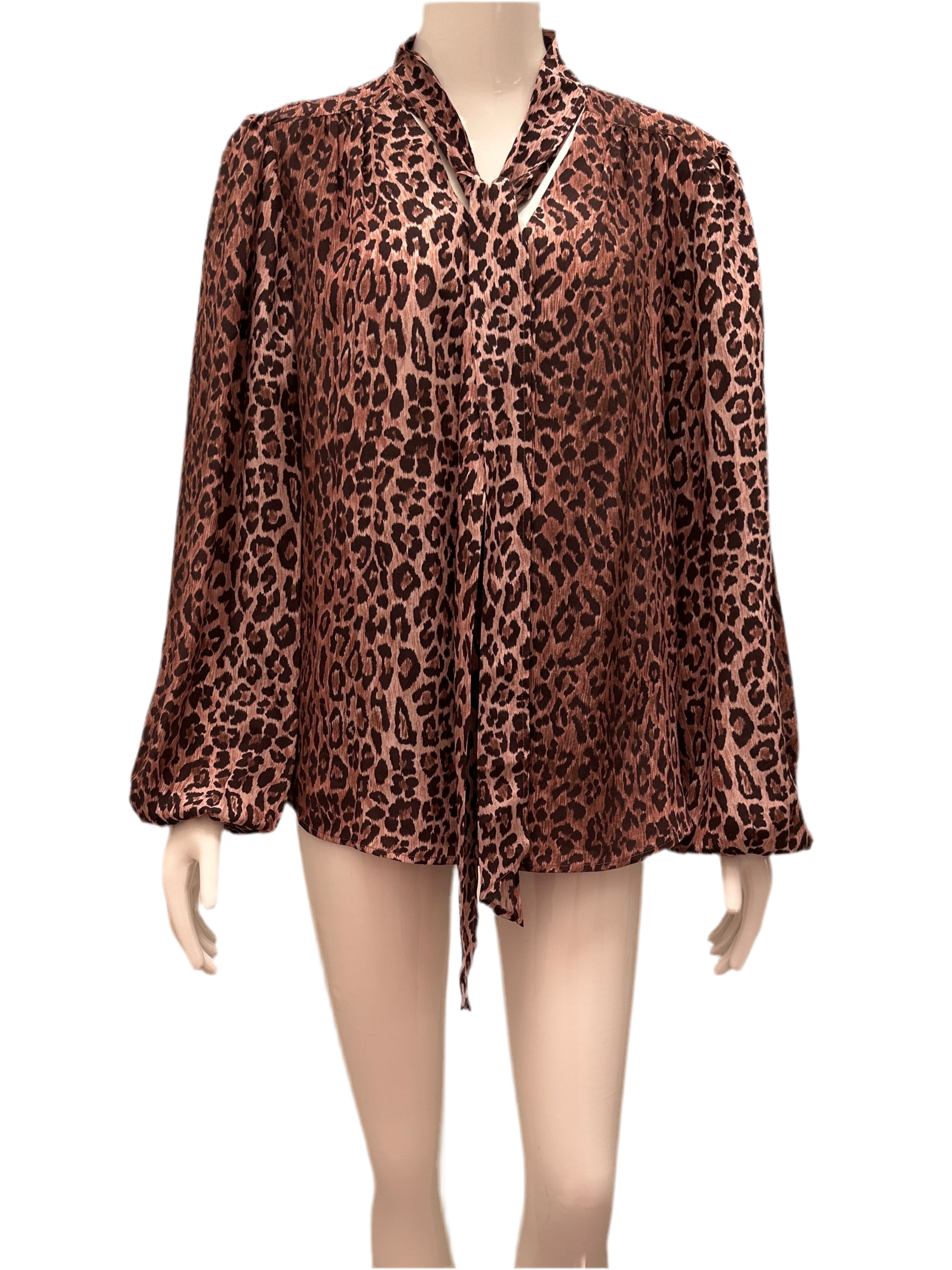 Rixo leopard print blouse - size 40
