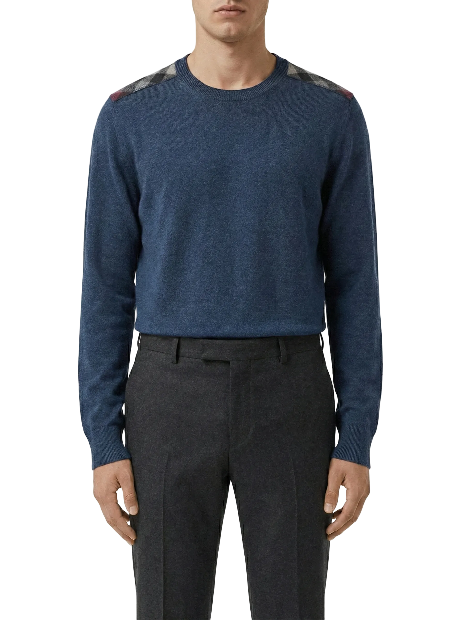 Burberry navy blue cashmere blend sweater - size XL