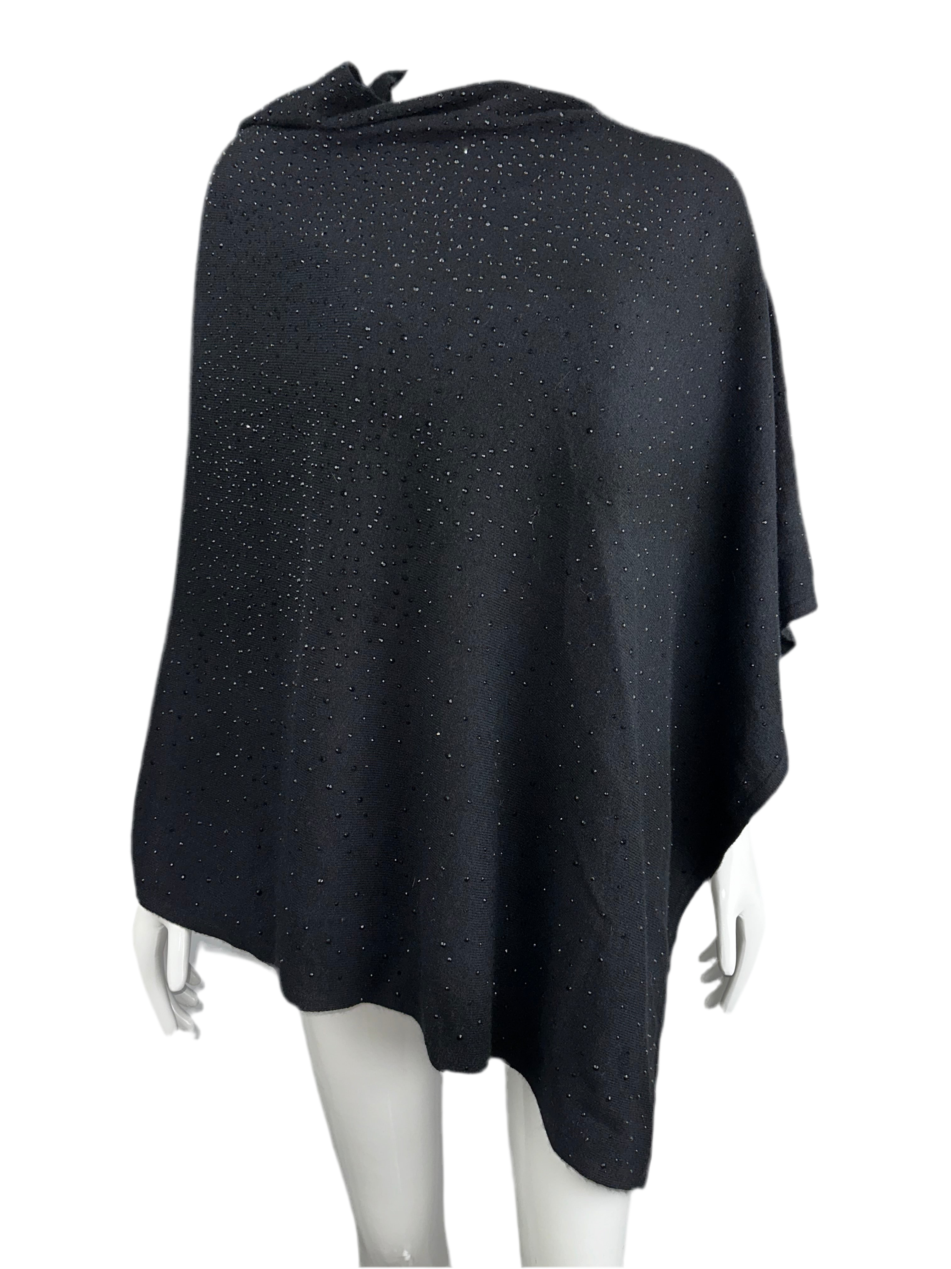 Max & Moi black cape with sequins - size TU