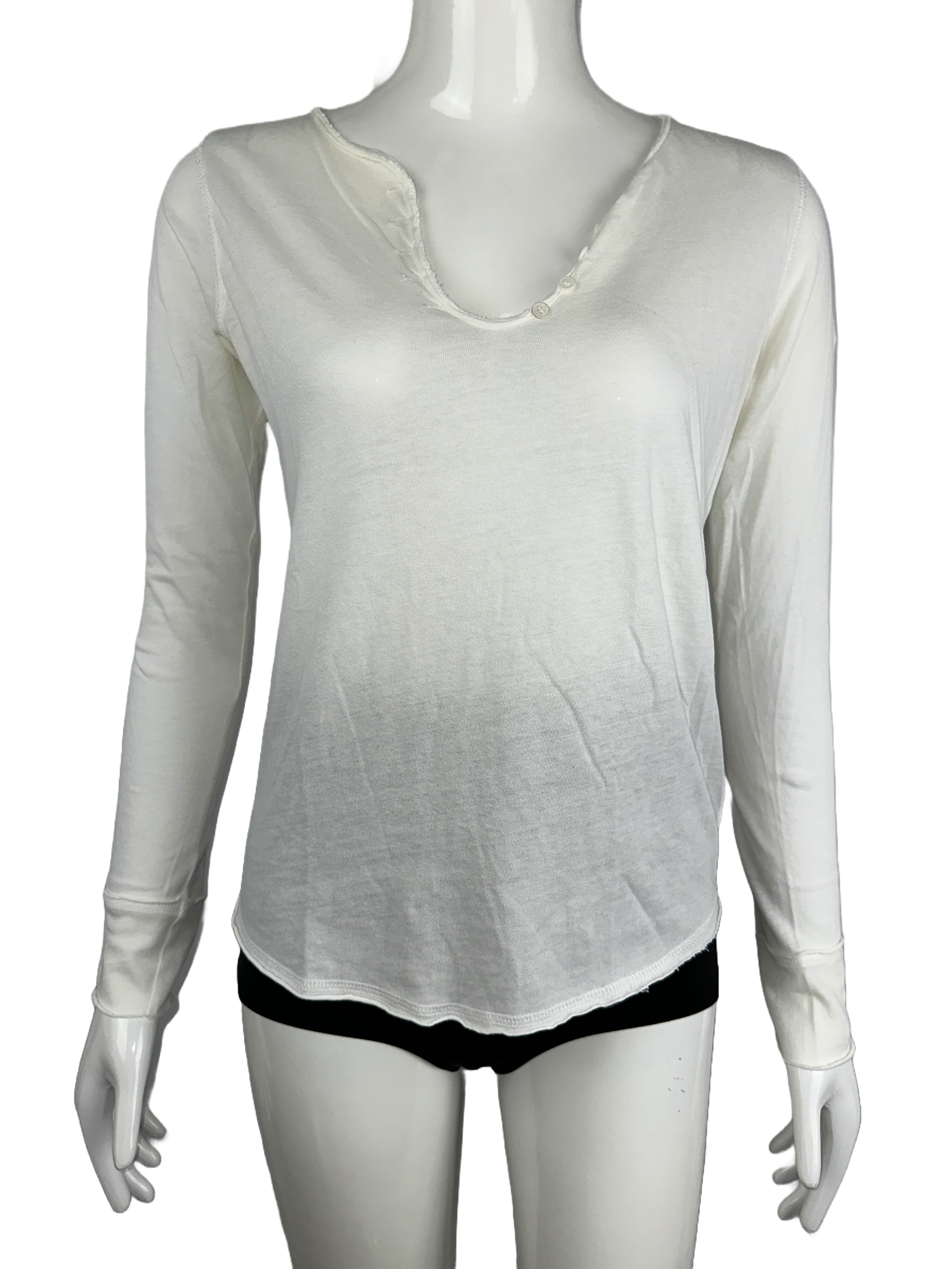 Zadig & Voltaire white T-shirt with skull - size 34