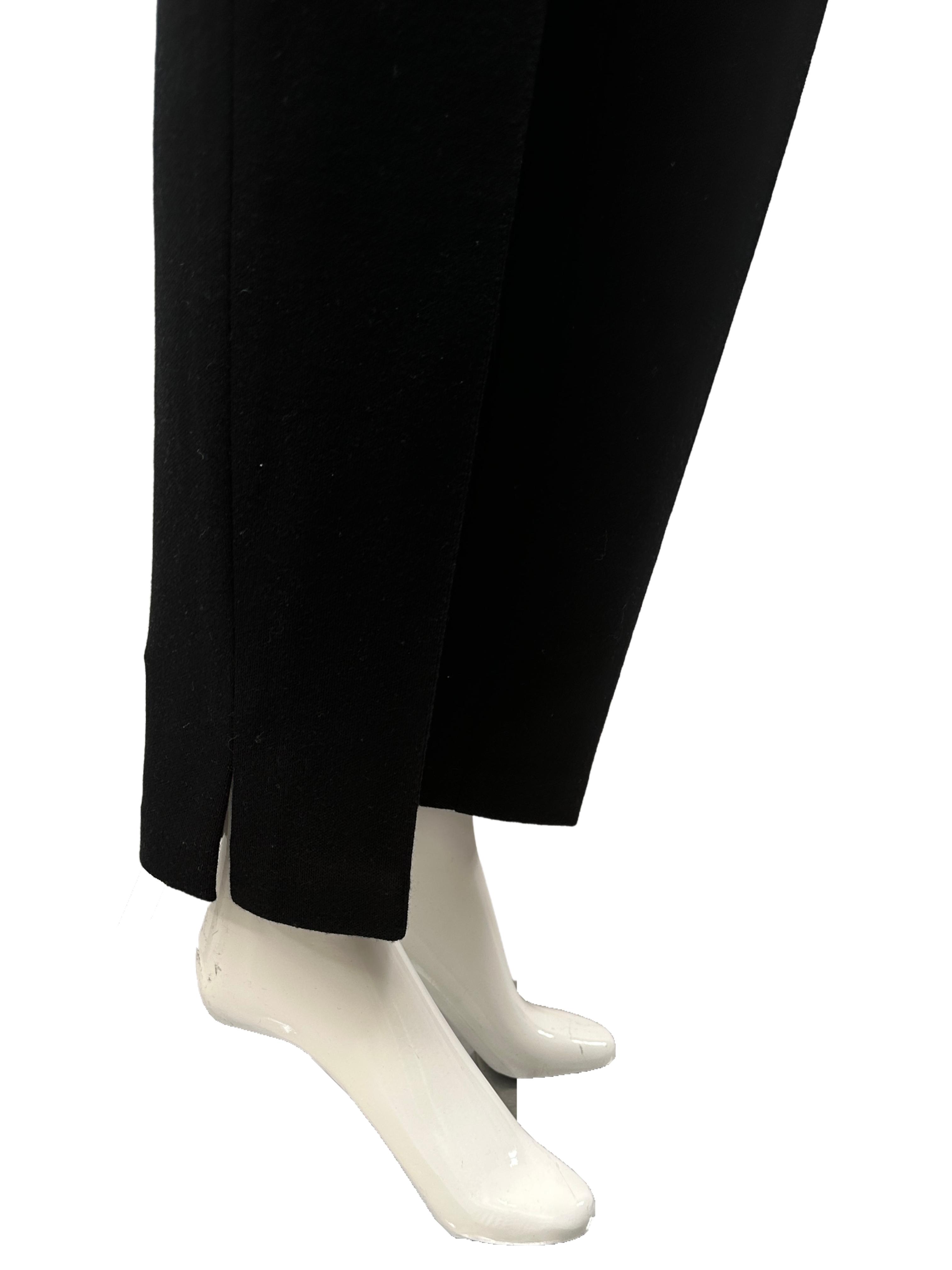 Luisa Spagnoli black virgin wool tailored trousers - size 42