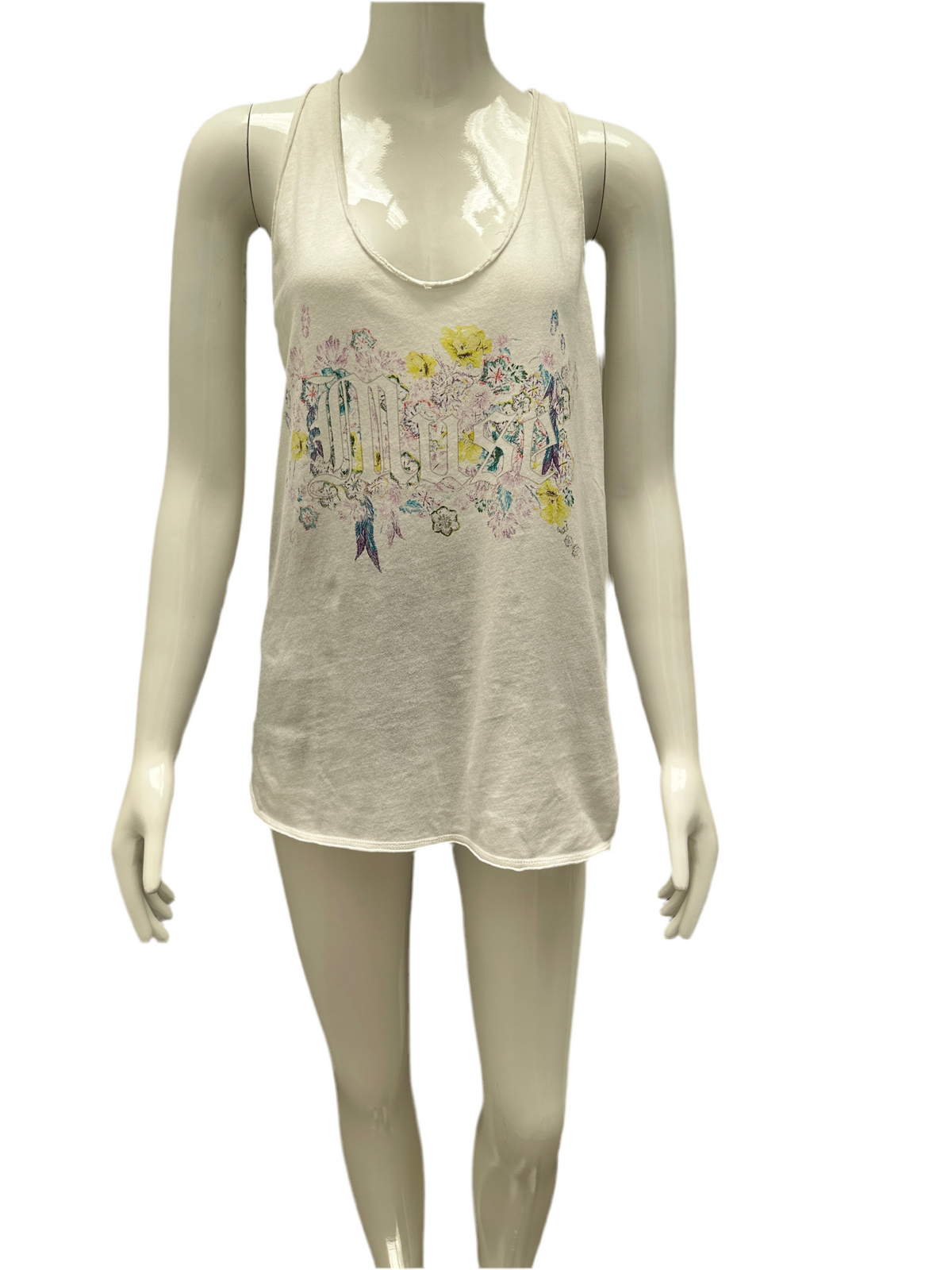 Zadig & Voltaire white " muse" tank top - size 38