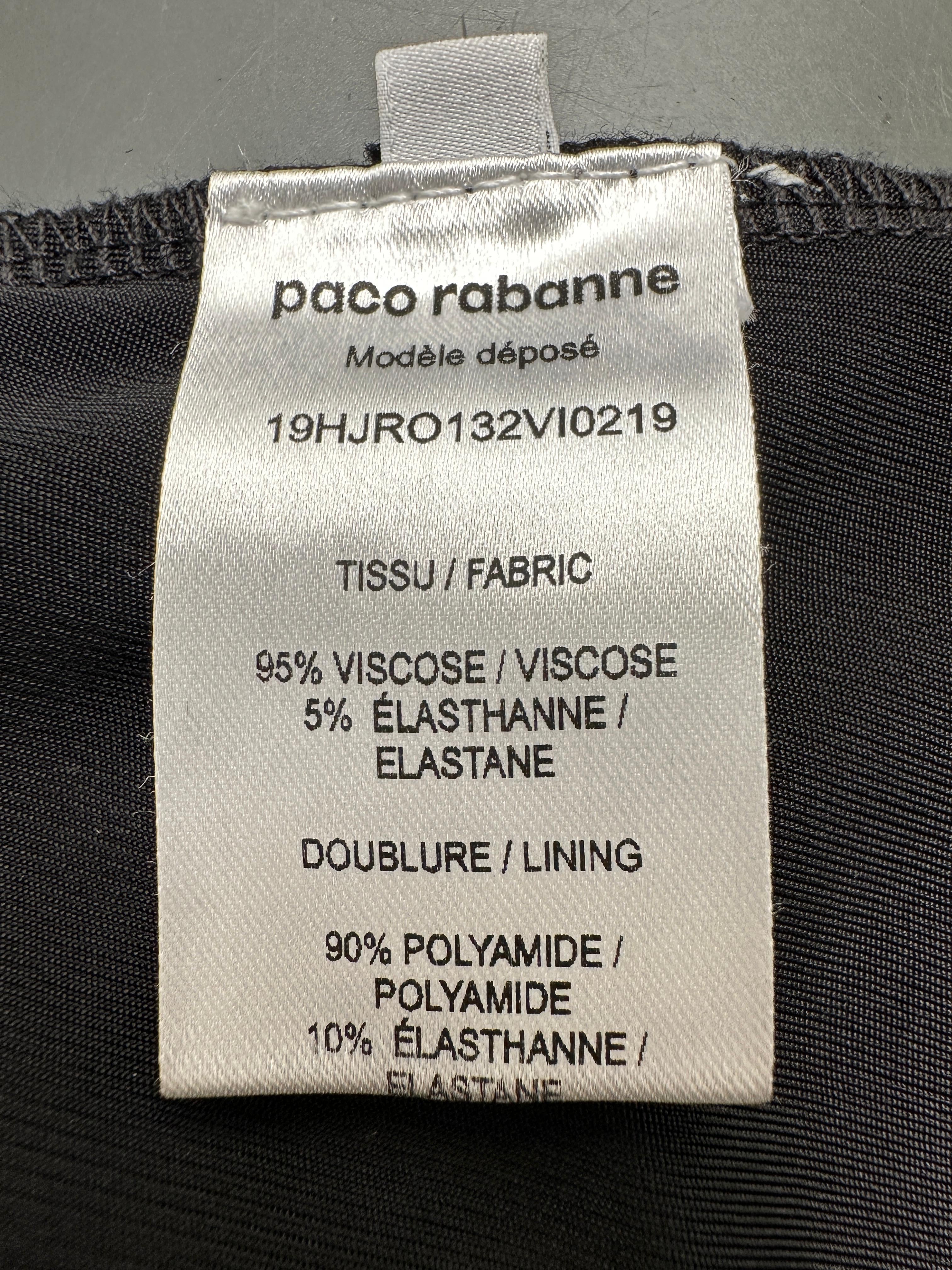 Paco Rabanne black dress - size 38