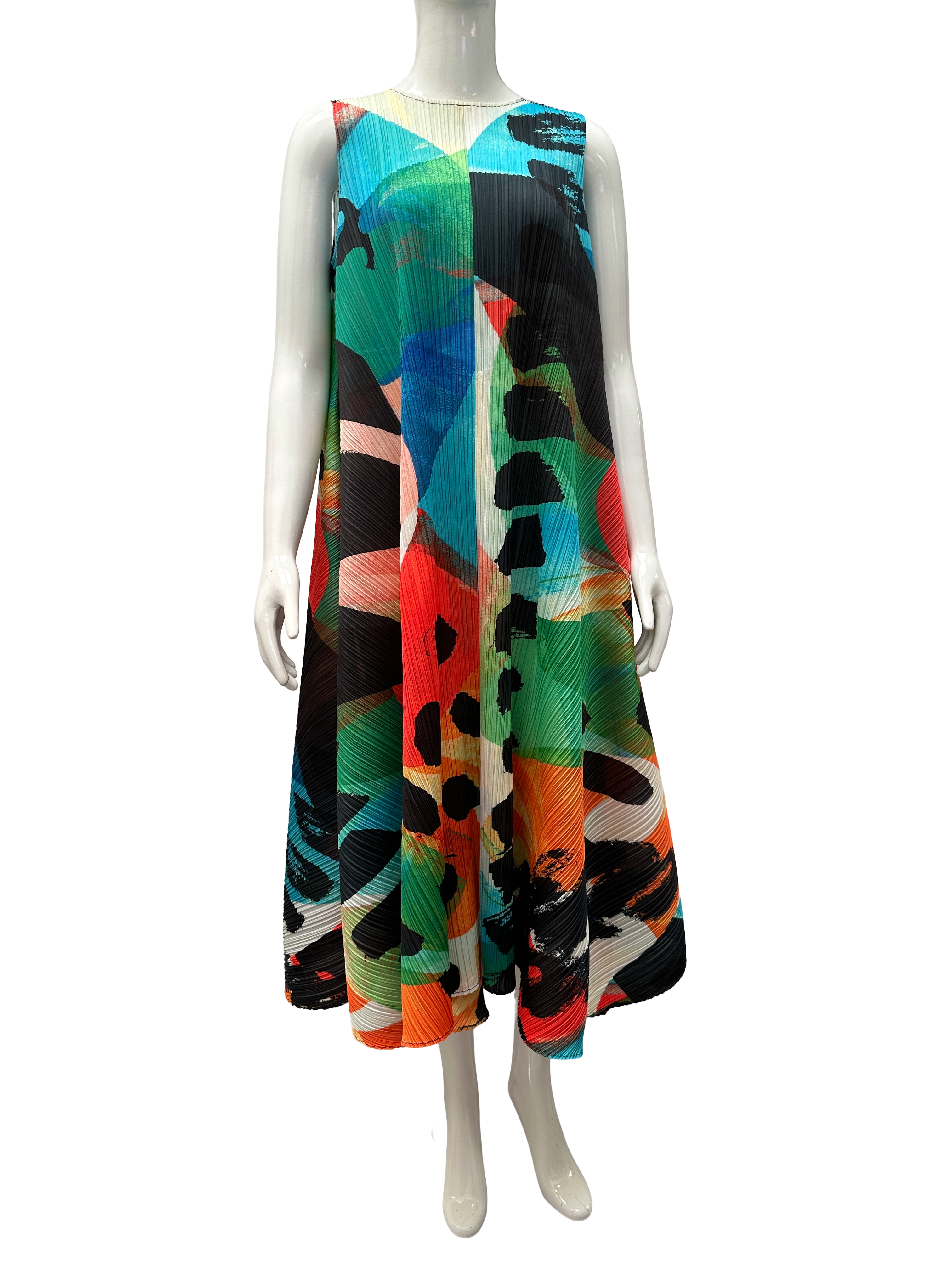 Pleats Please long flowing dress - size 38