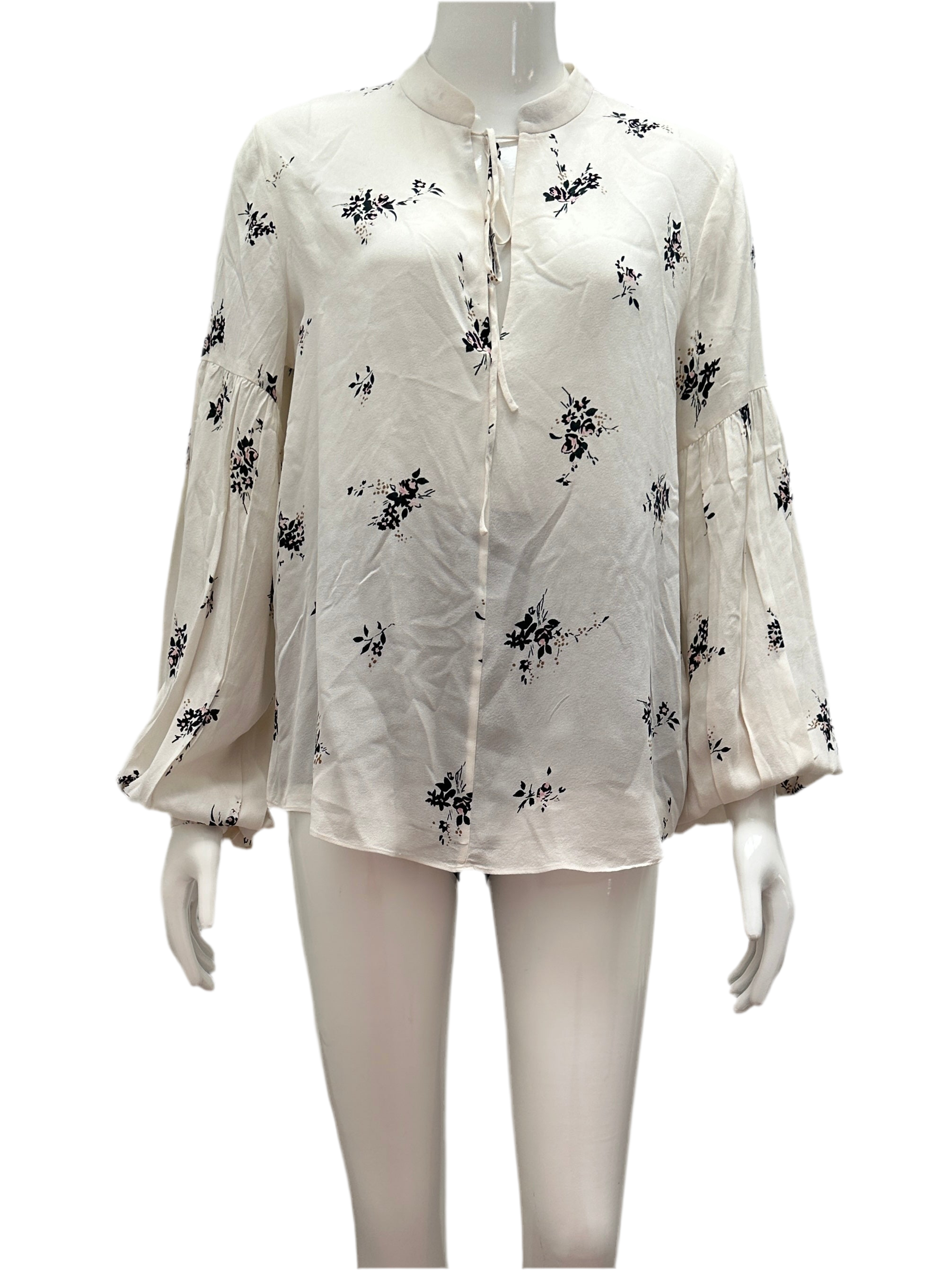 A.L.C white floral blouse - size 36