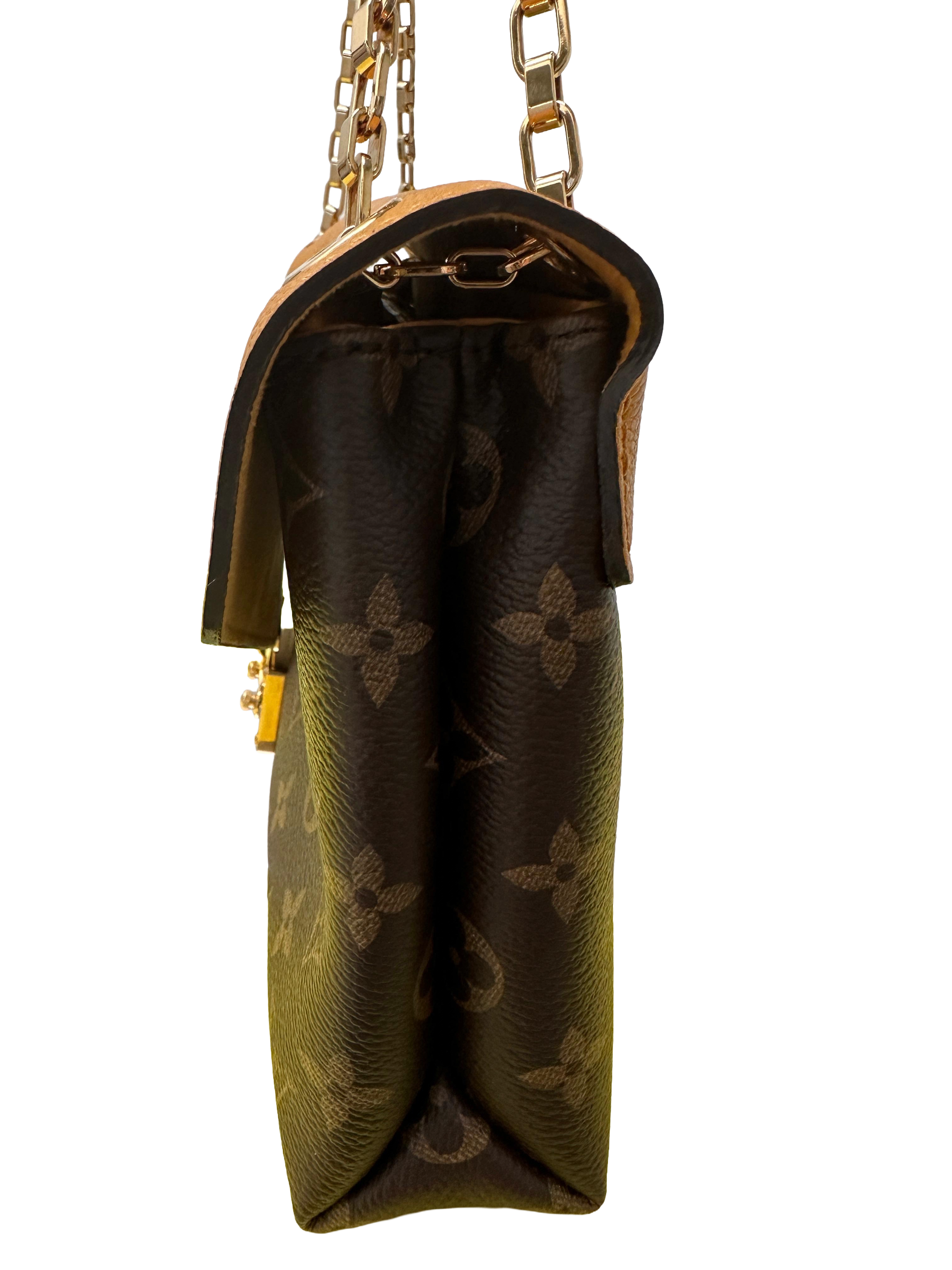 Louis Vuitton safran monogram Pallas chain bag