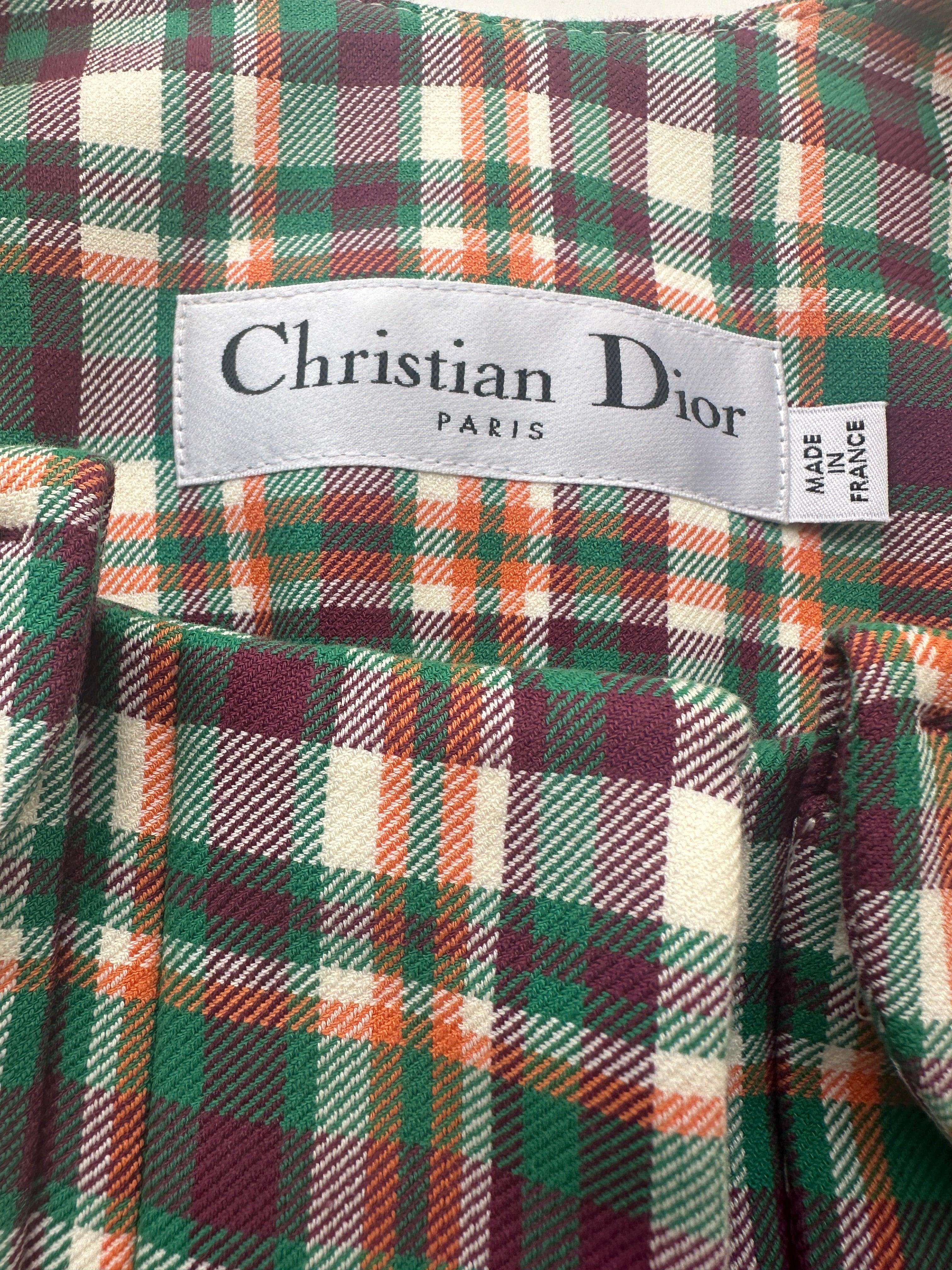 Dior multicolor cotton bar dress vest - size 38 - Avant Garde DXB