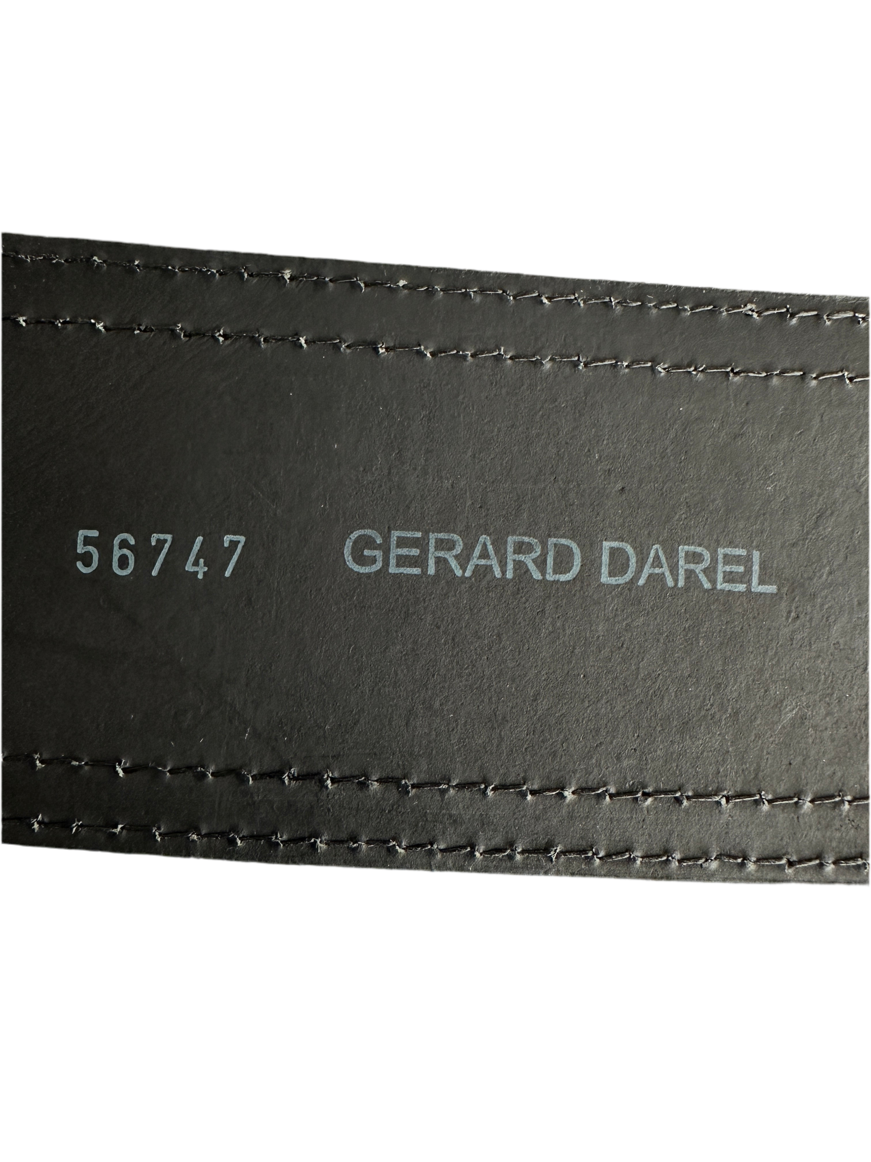 Gerard Darel wide leather waist belt