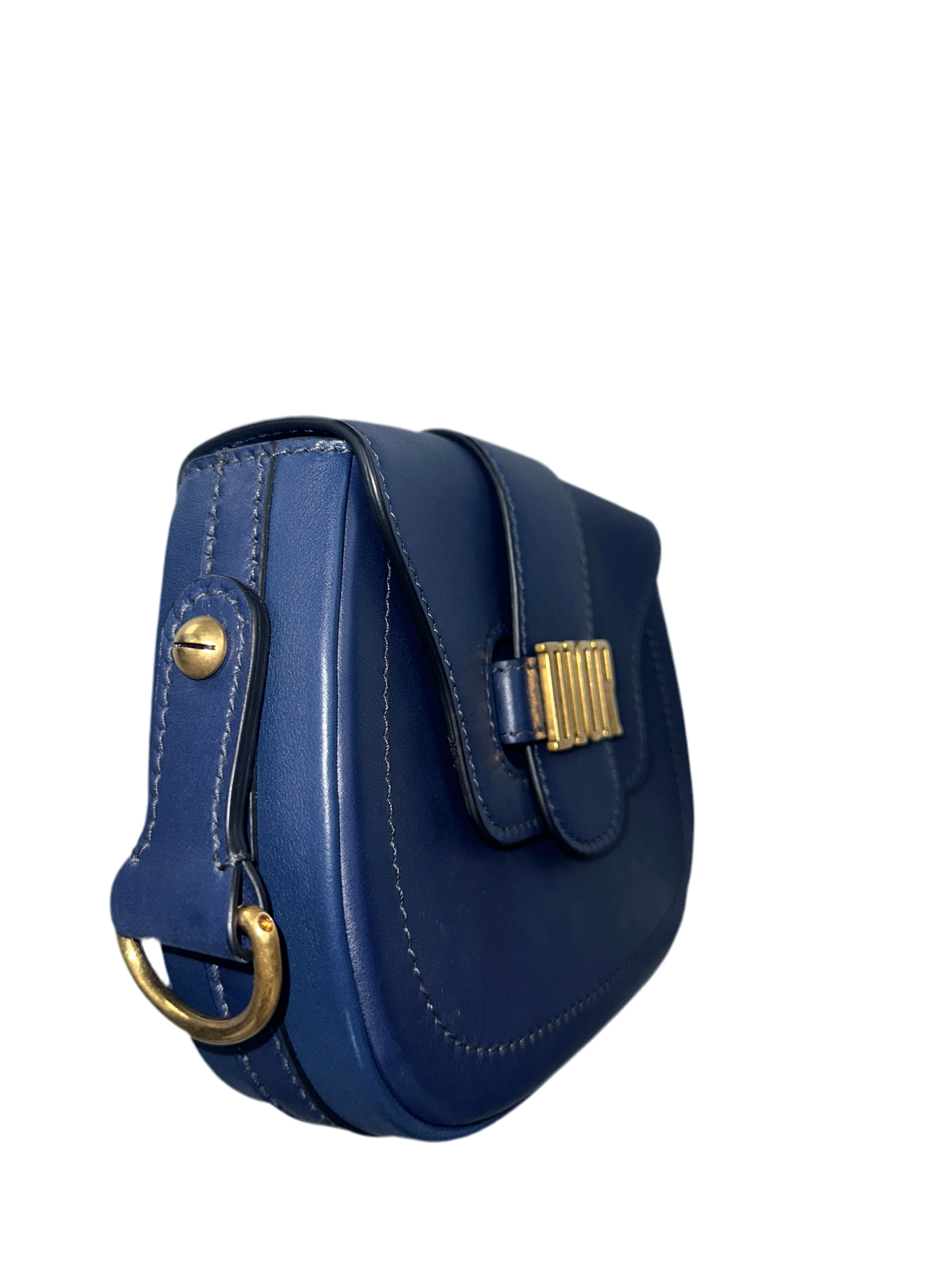 Dior blue leather D-Fence crossbody bag
