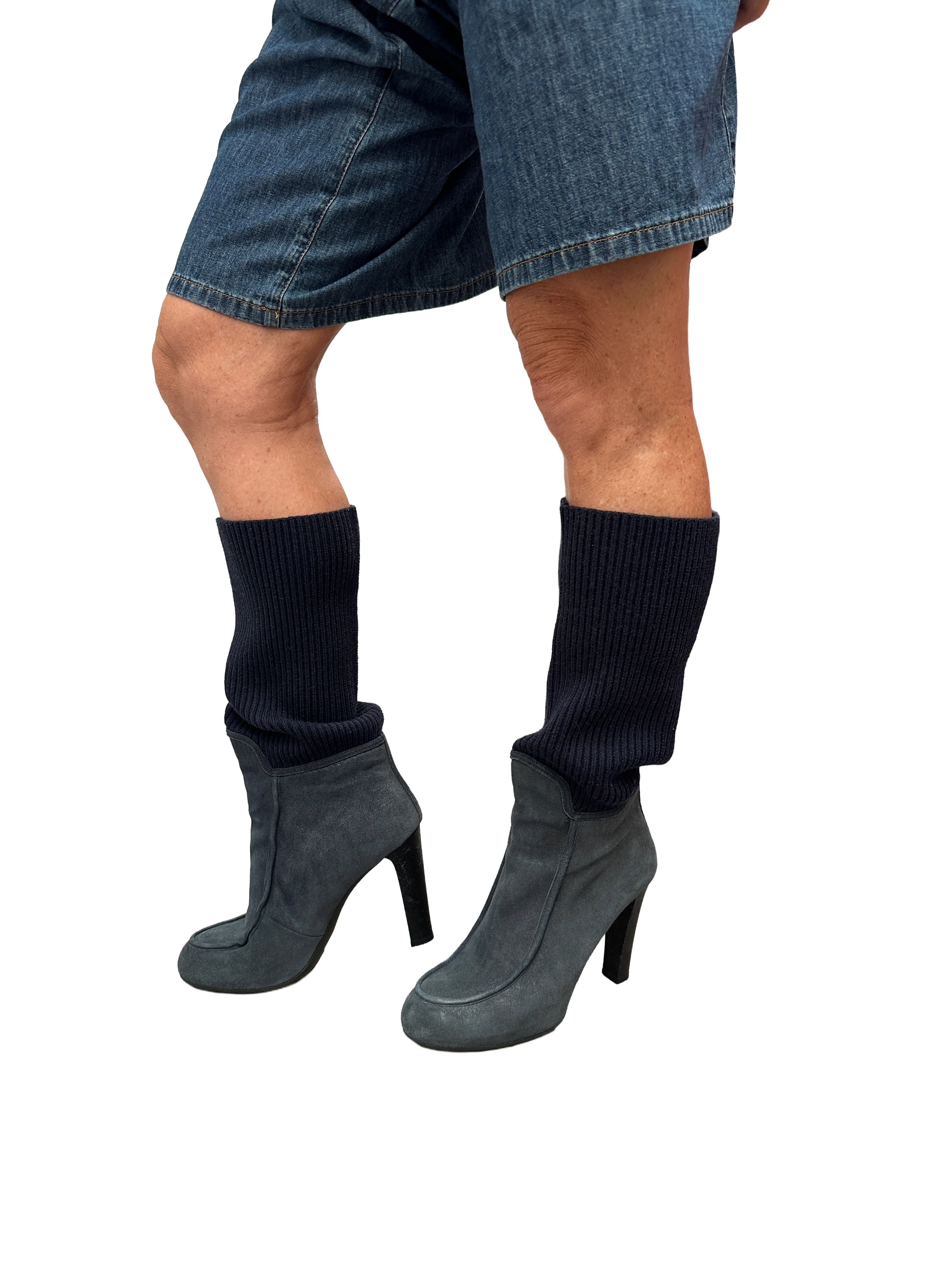 Hogan leather and wool boot - size 39