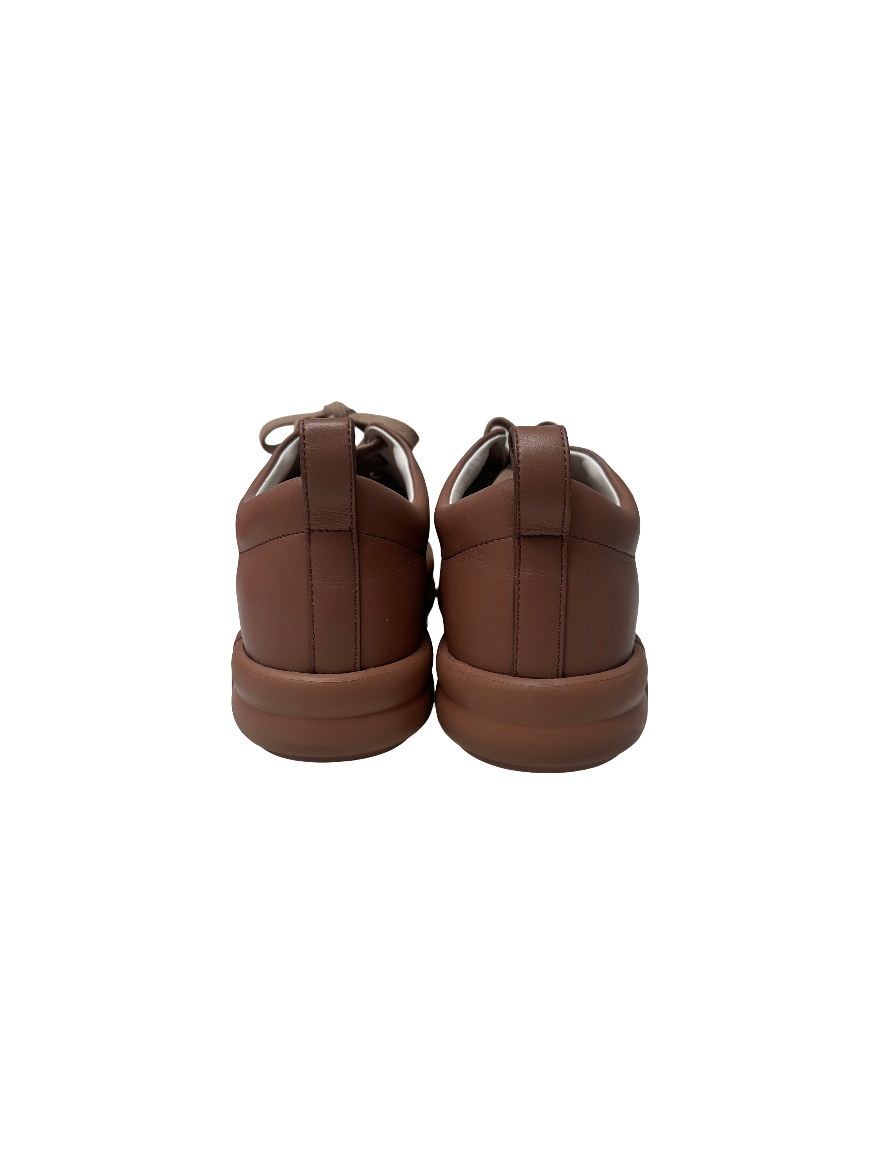 Hermes day sneakers nude leather - size 39.5