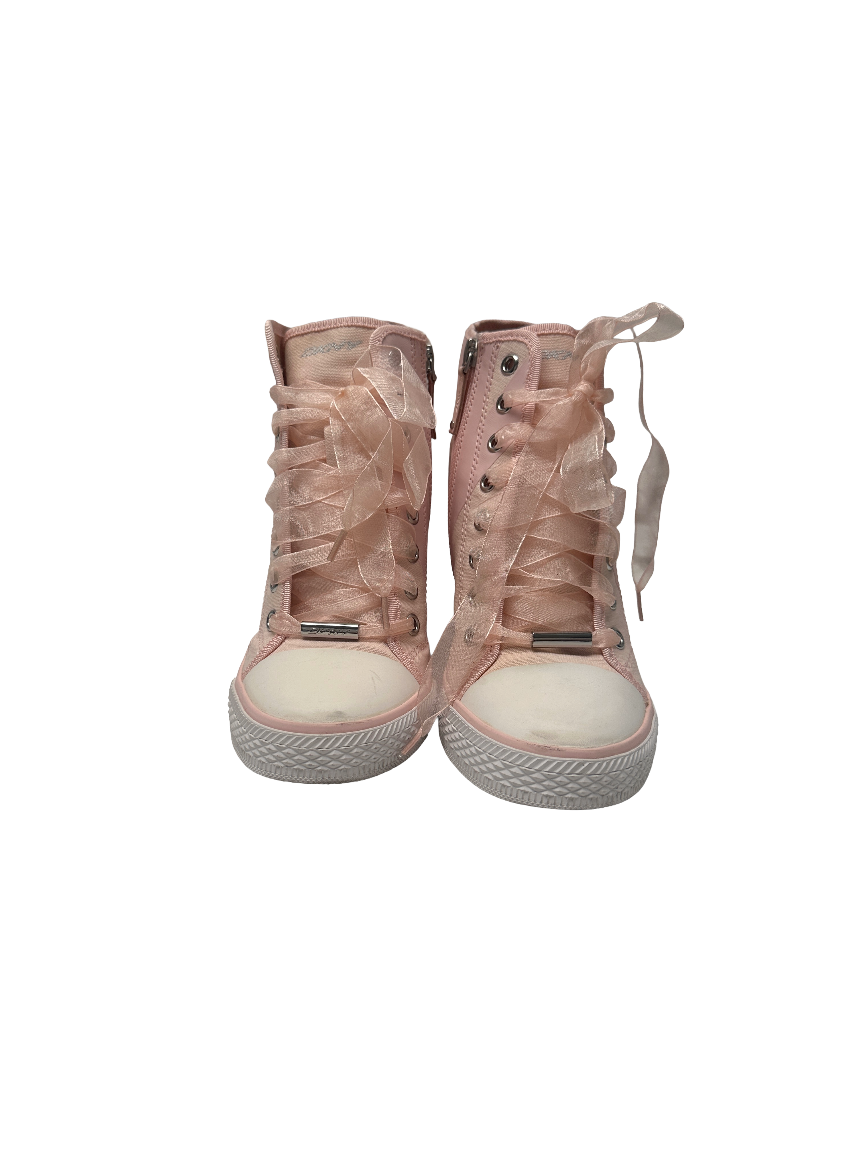 DKNY pink wedge sneakers - size 38.5