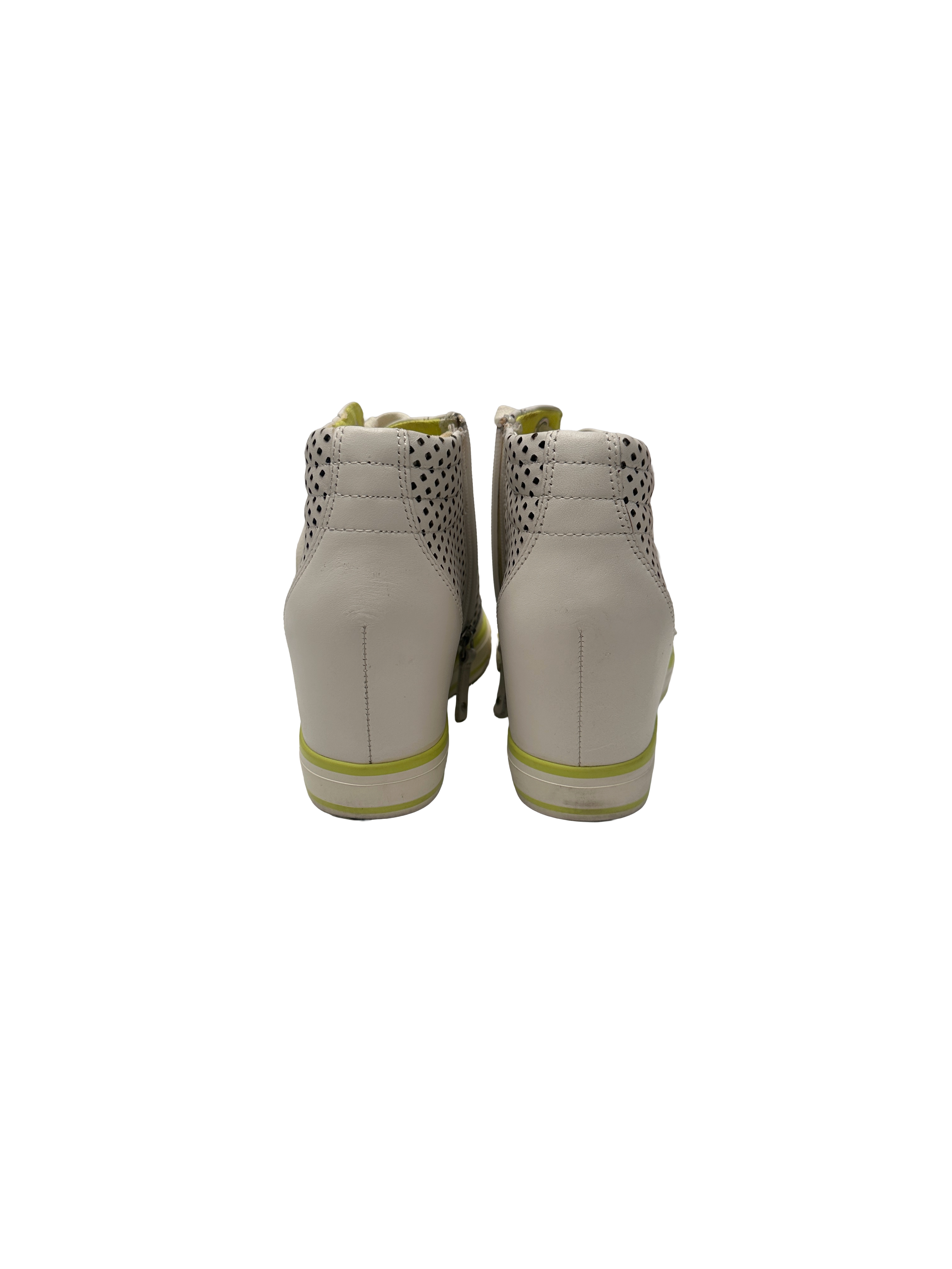 DKNY white wedge sneakers - size 38.5