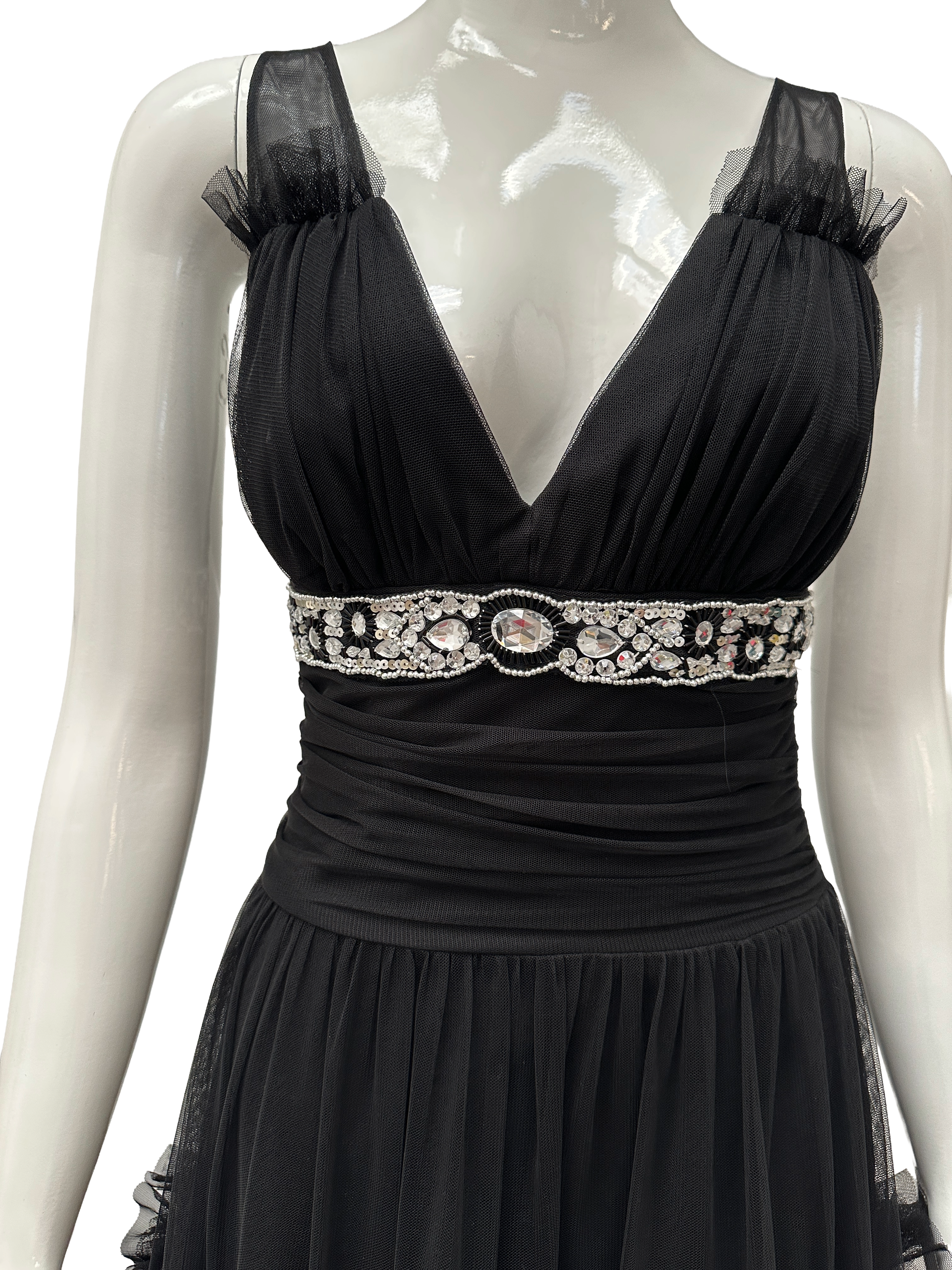 Mango Limited Edition By Zuhair Murad black long dress - size 34