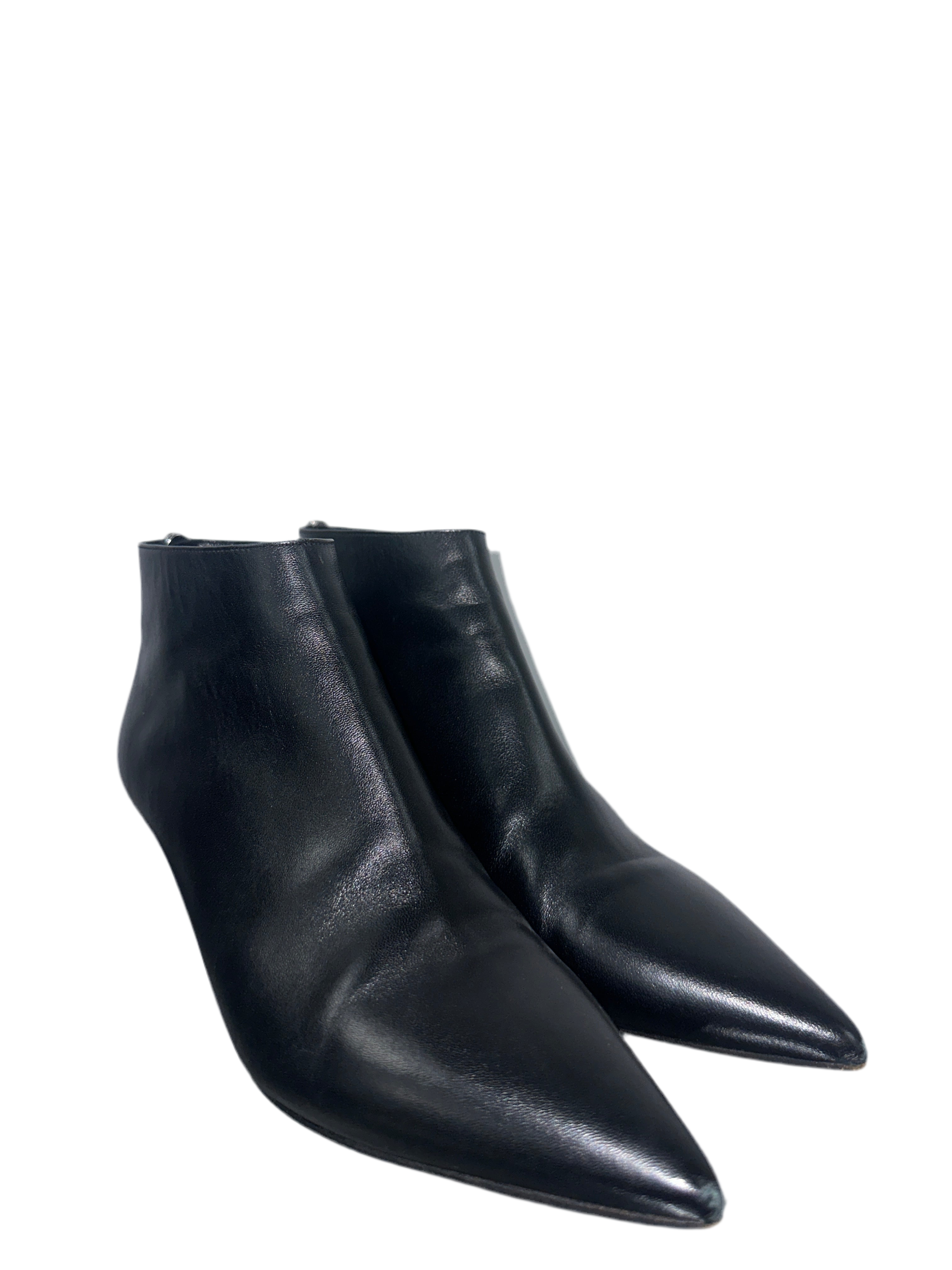 Dior pointed black ankle boots - size 36