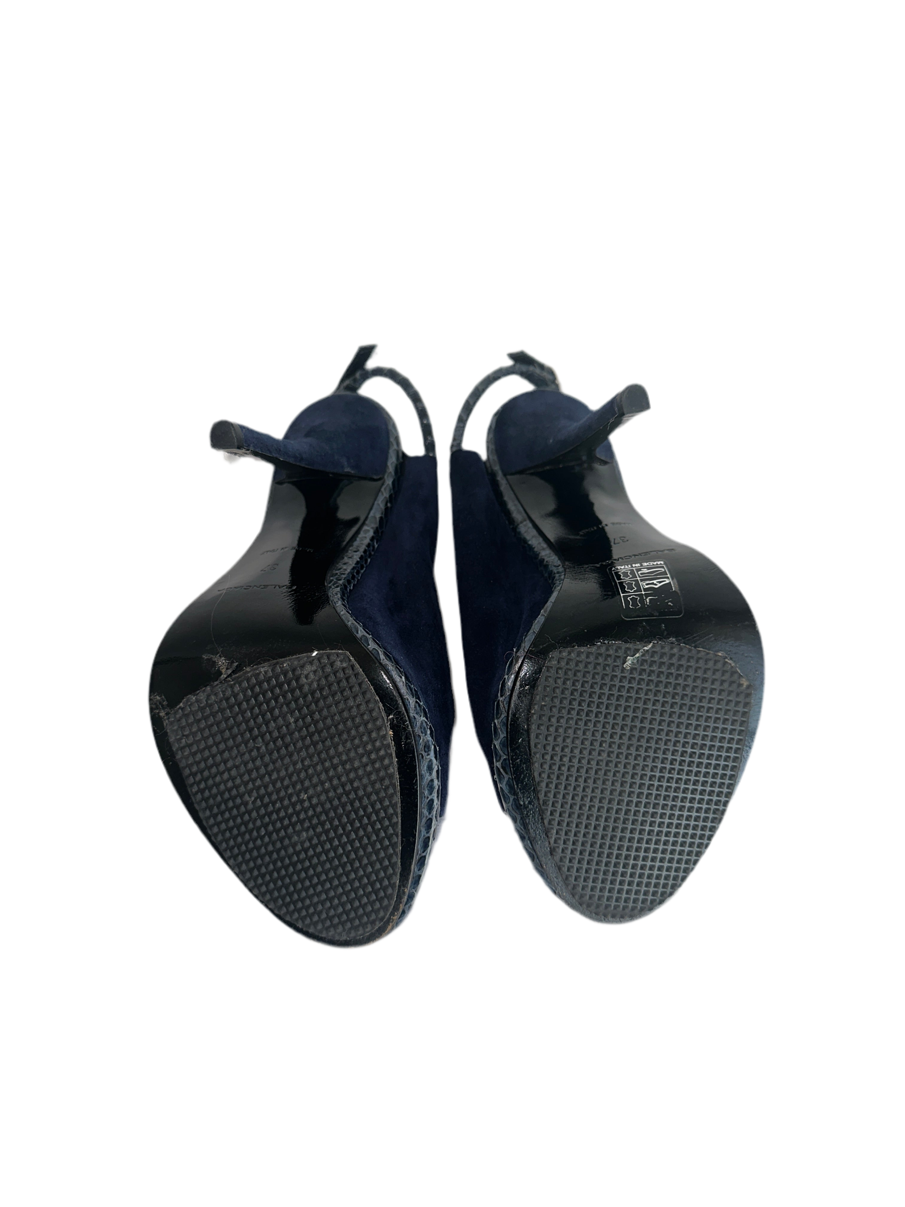 Balenciaga blue heels - size 37