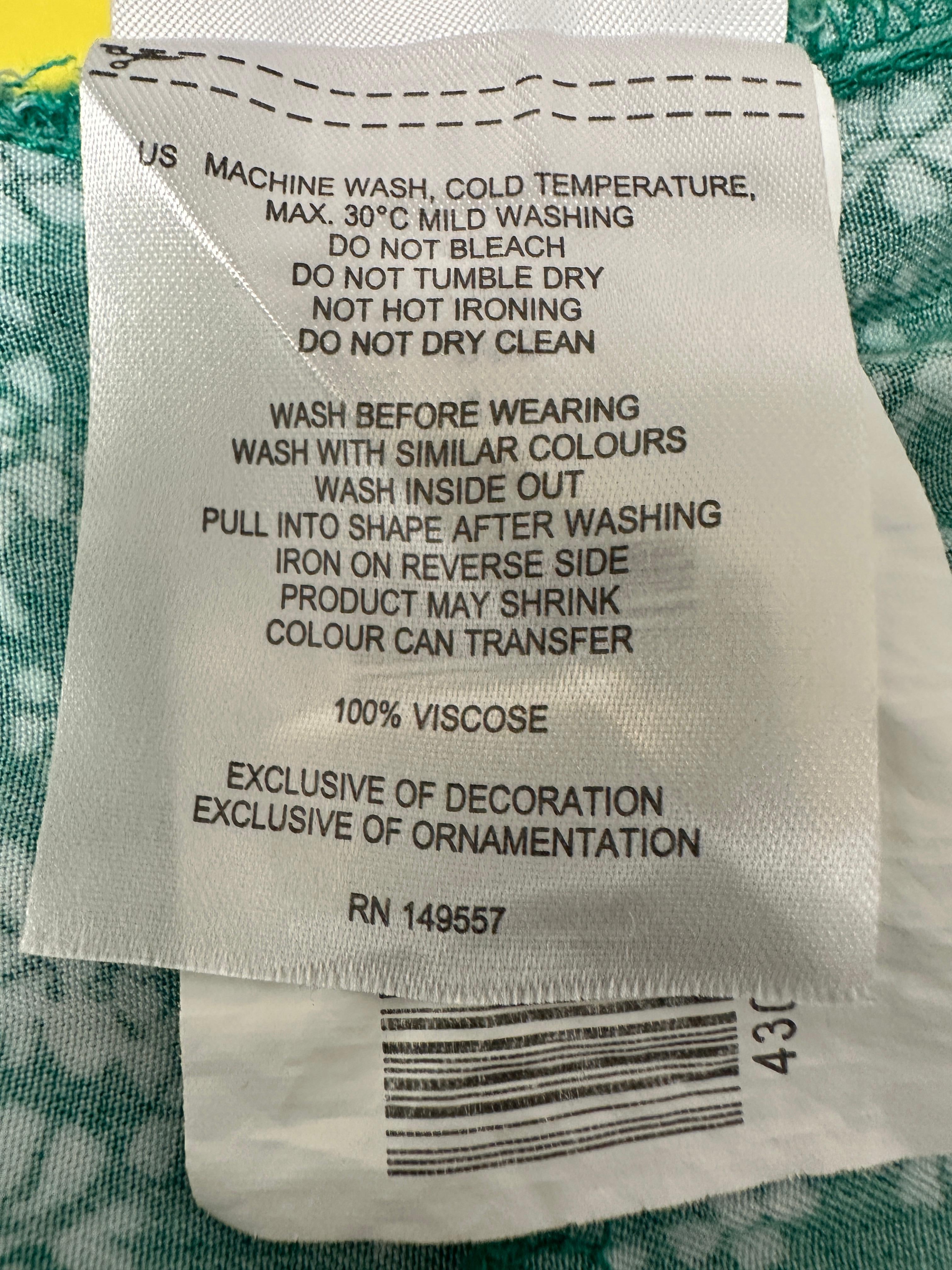 FBsister green and white floral dress - size 36