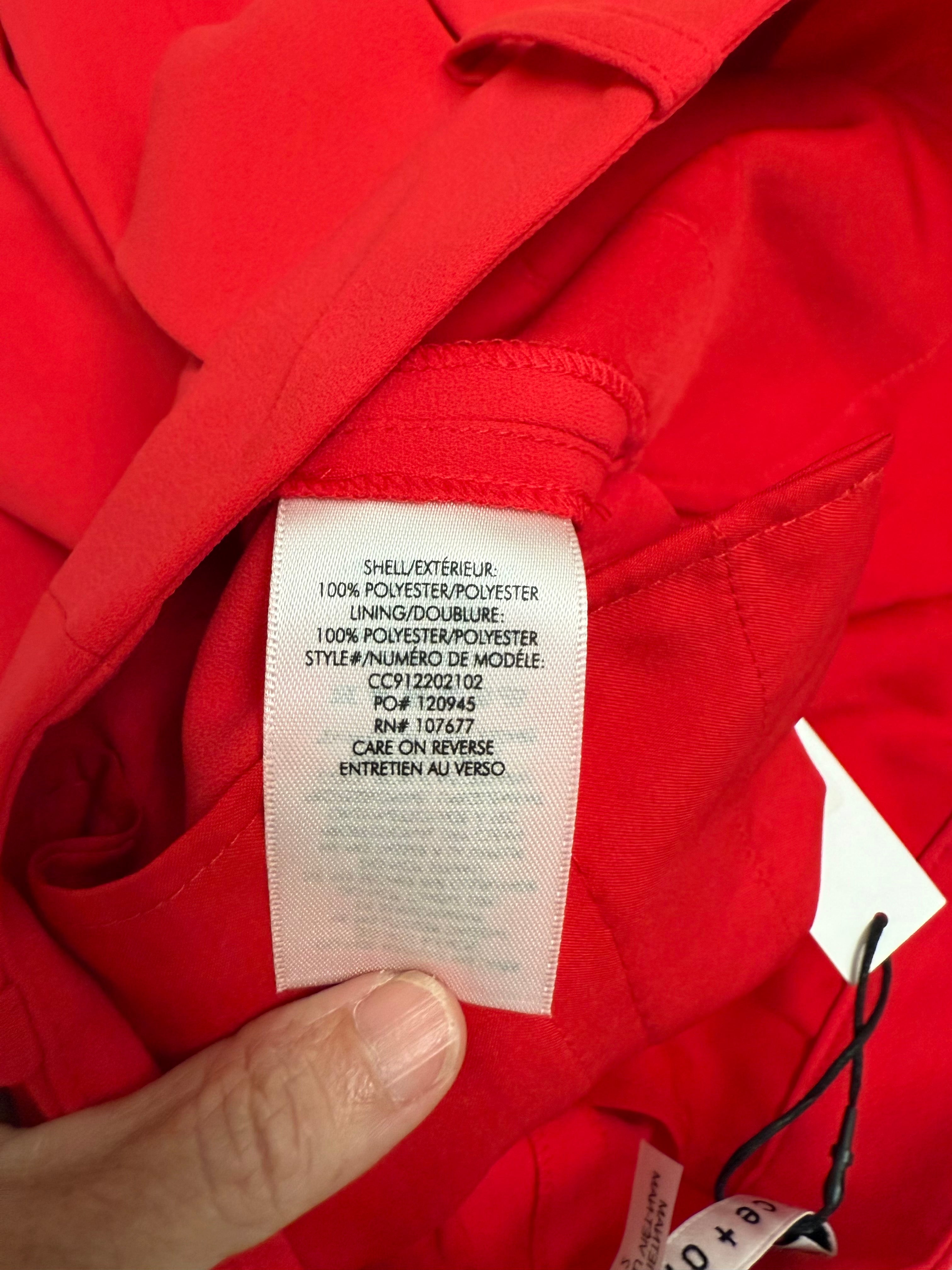 Alice + Olivia red tailored pants - size 2