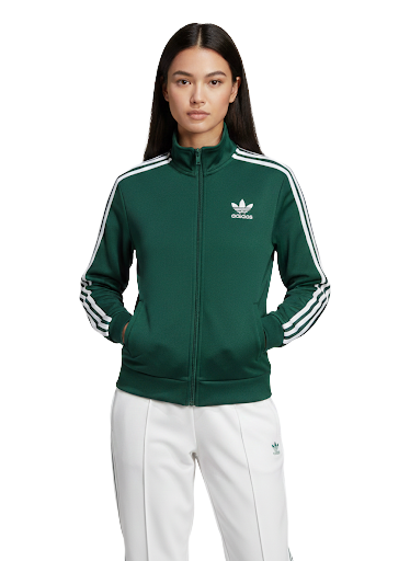 Adidas dark green classic track jacket - size 40