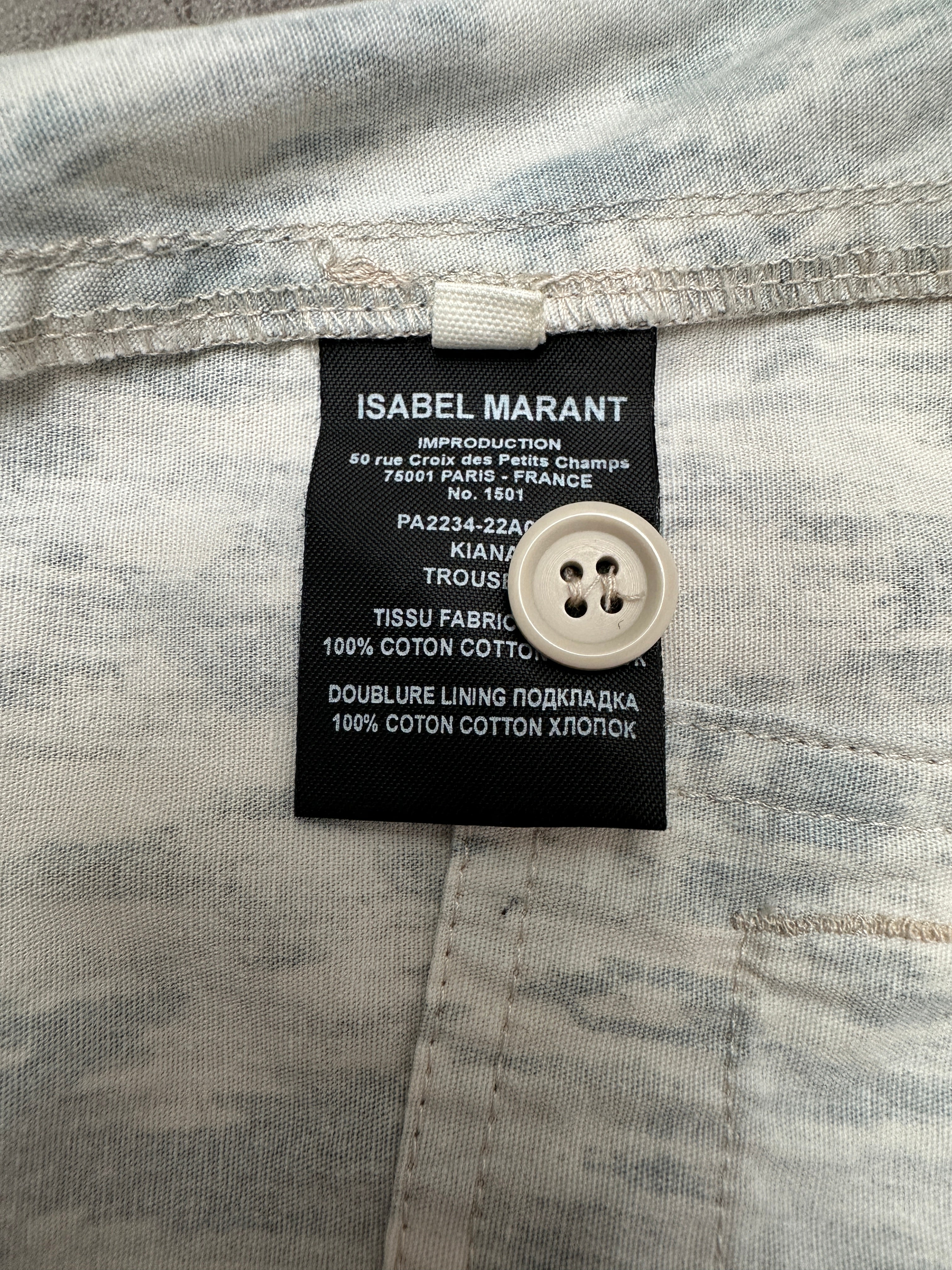 Isabel Marant Kiana printed cotton pants - size 36