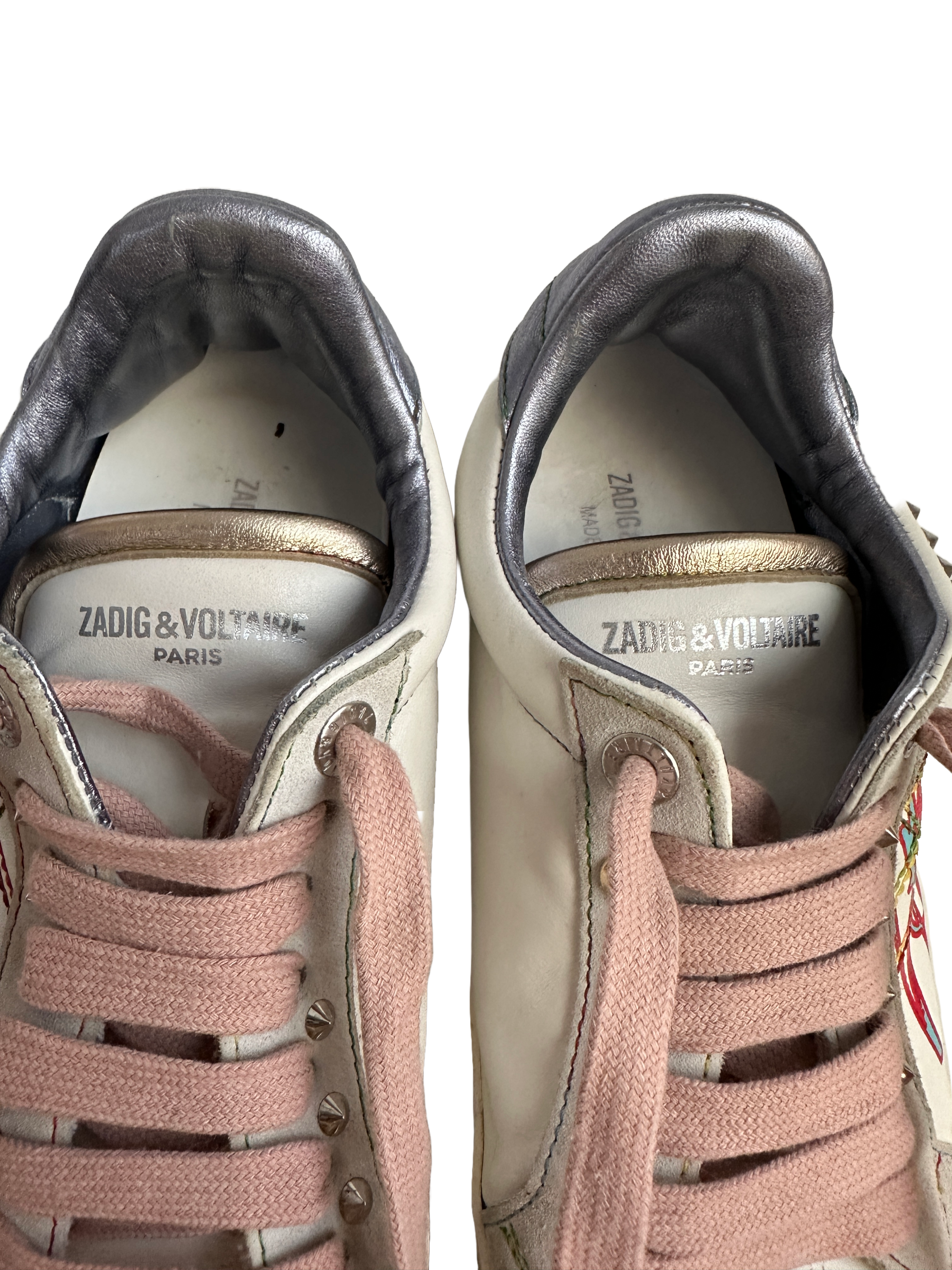 Zadig&Voltaire white sneakers - size 37