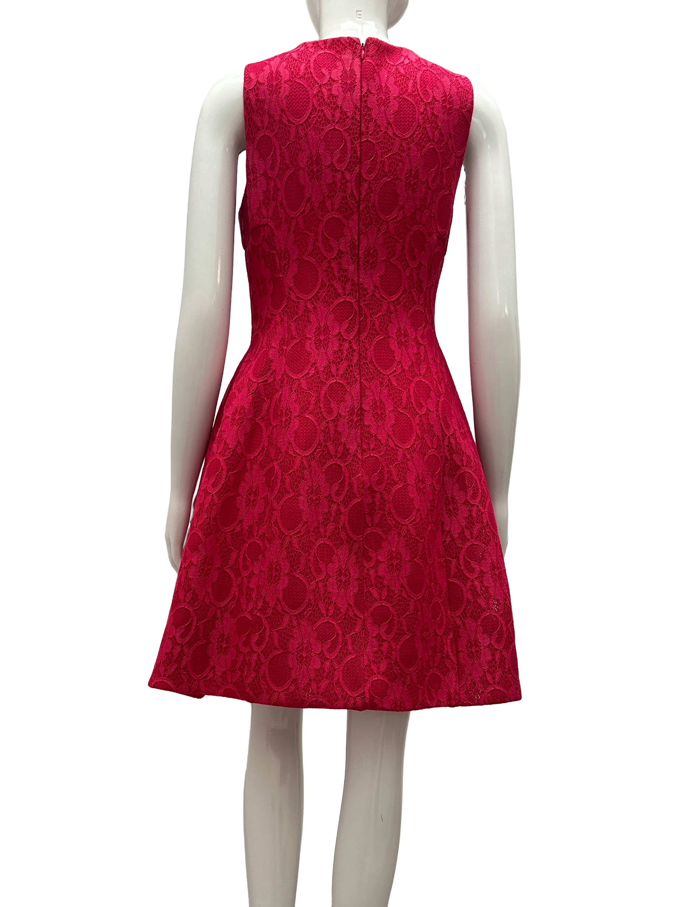 Calvin Klein pink floral lace dress - size 40
