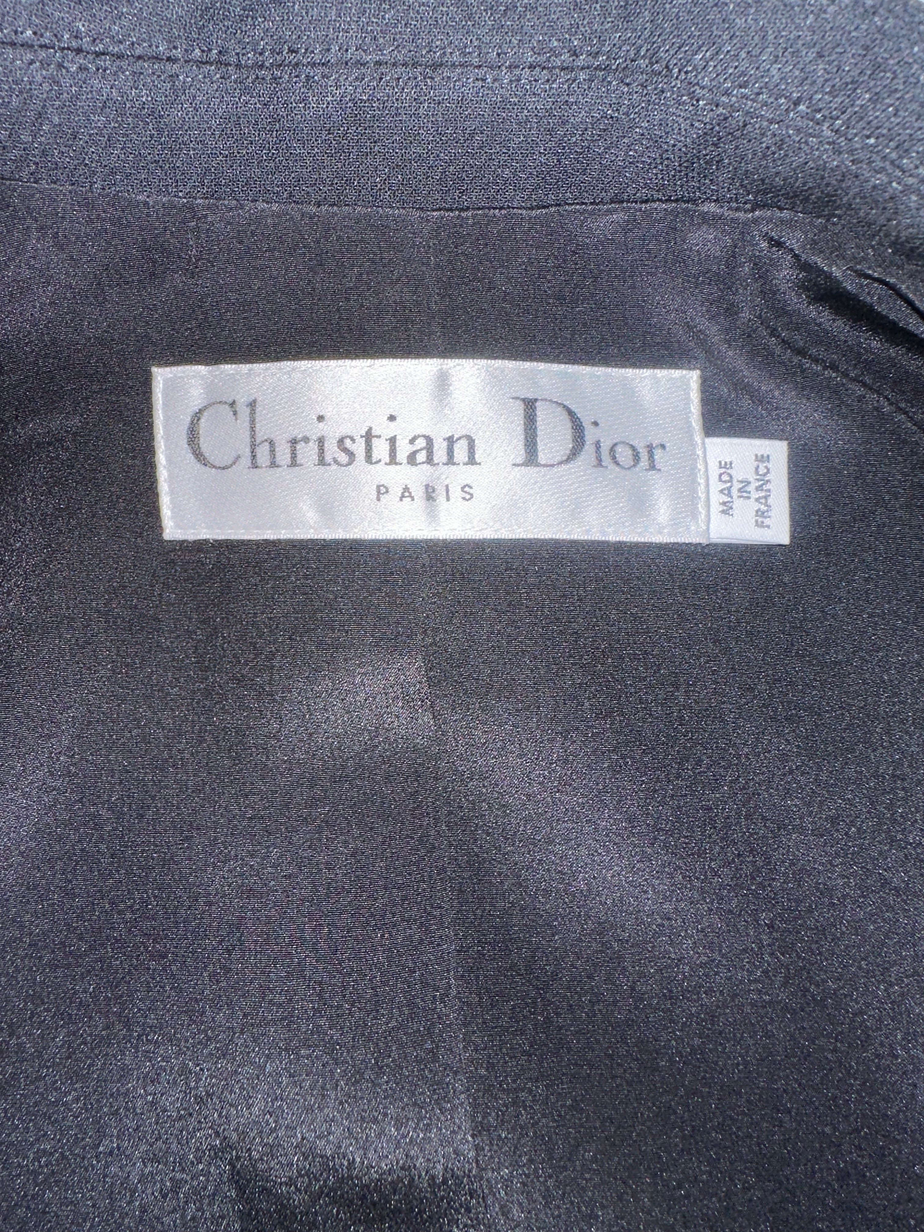 Dior black bar jacket - size 36