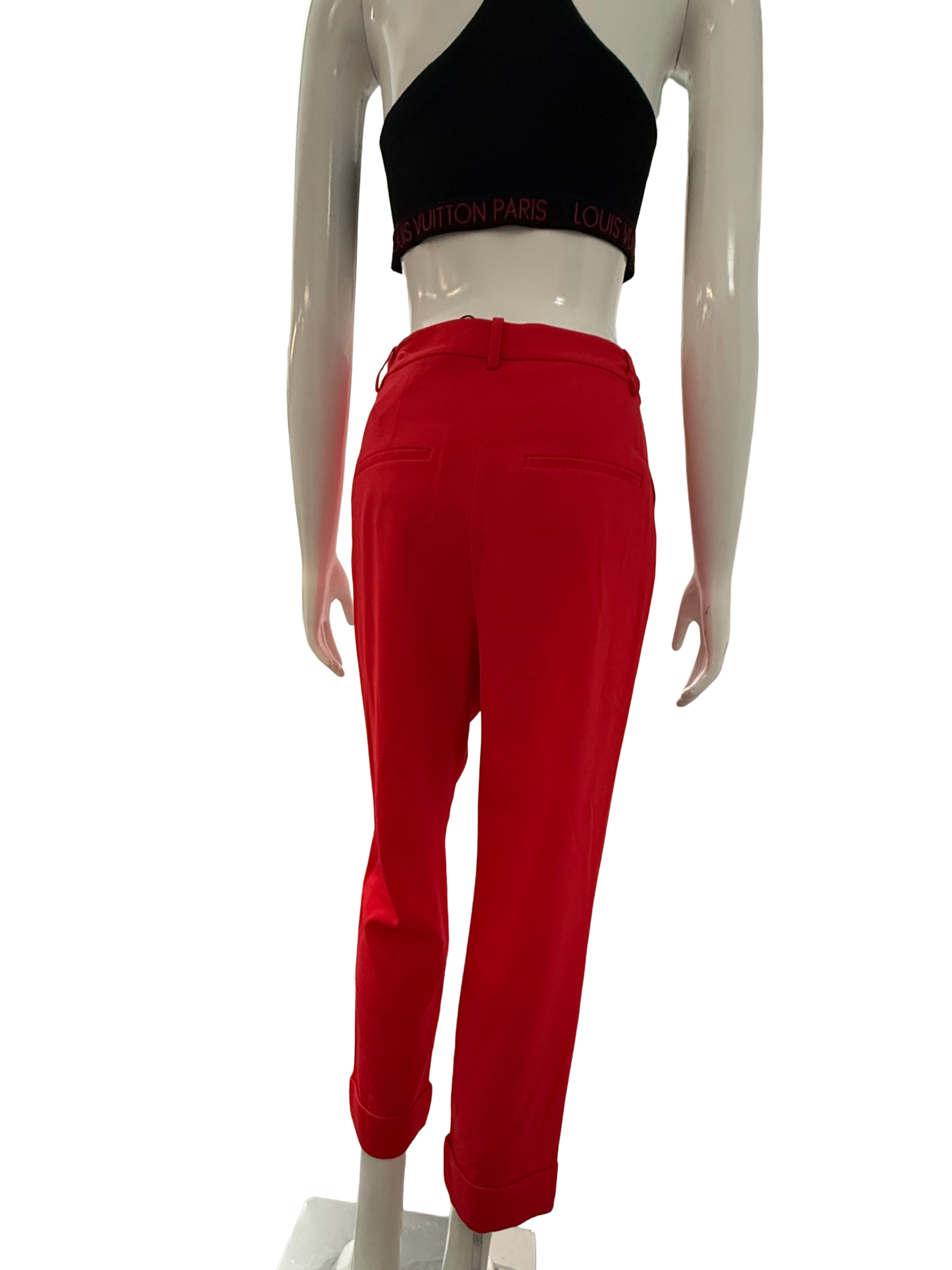 Alice + Olivia red tailored pants - size 2