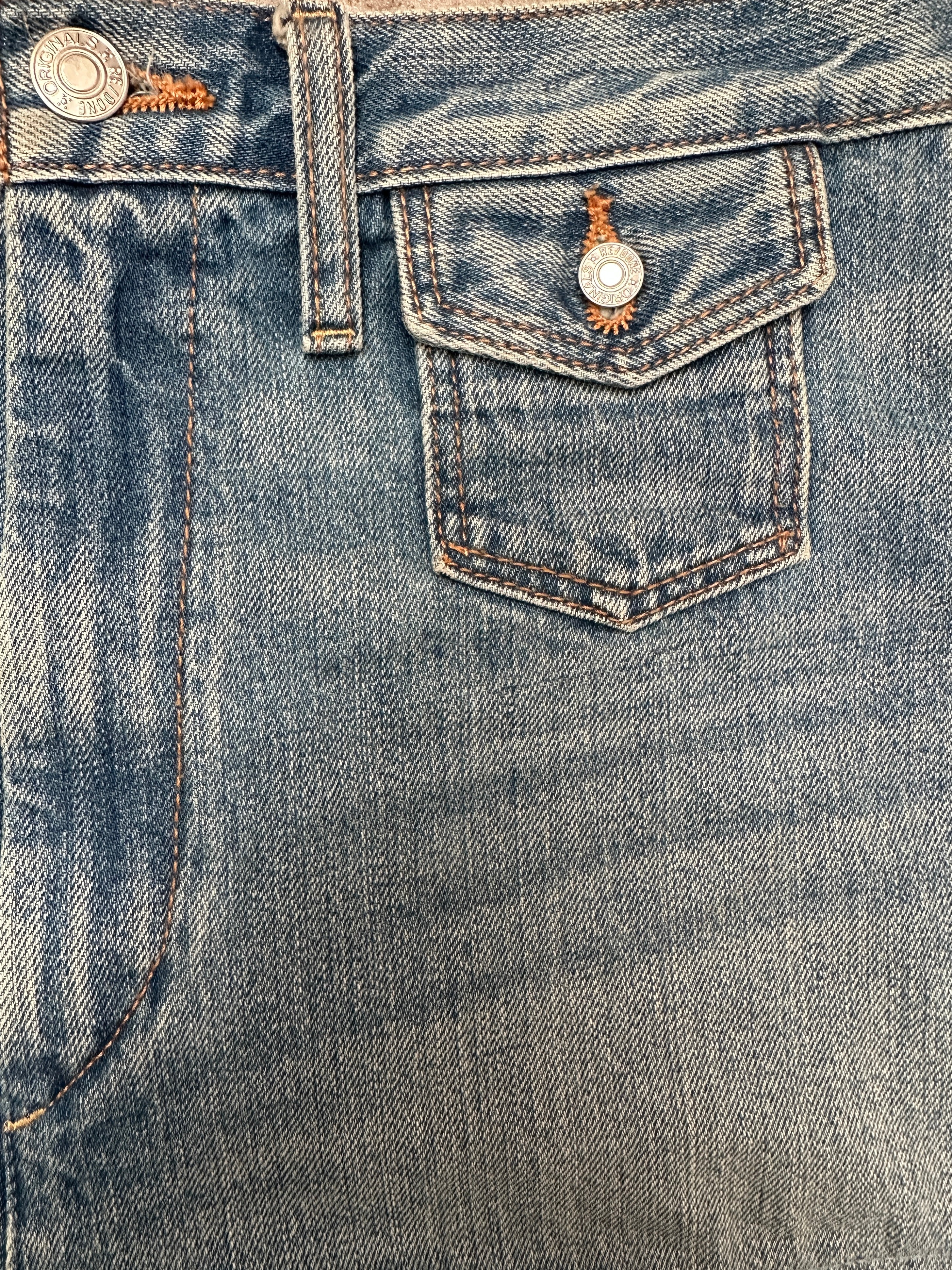Re/Done hight rise denim short - size 27
