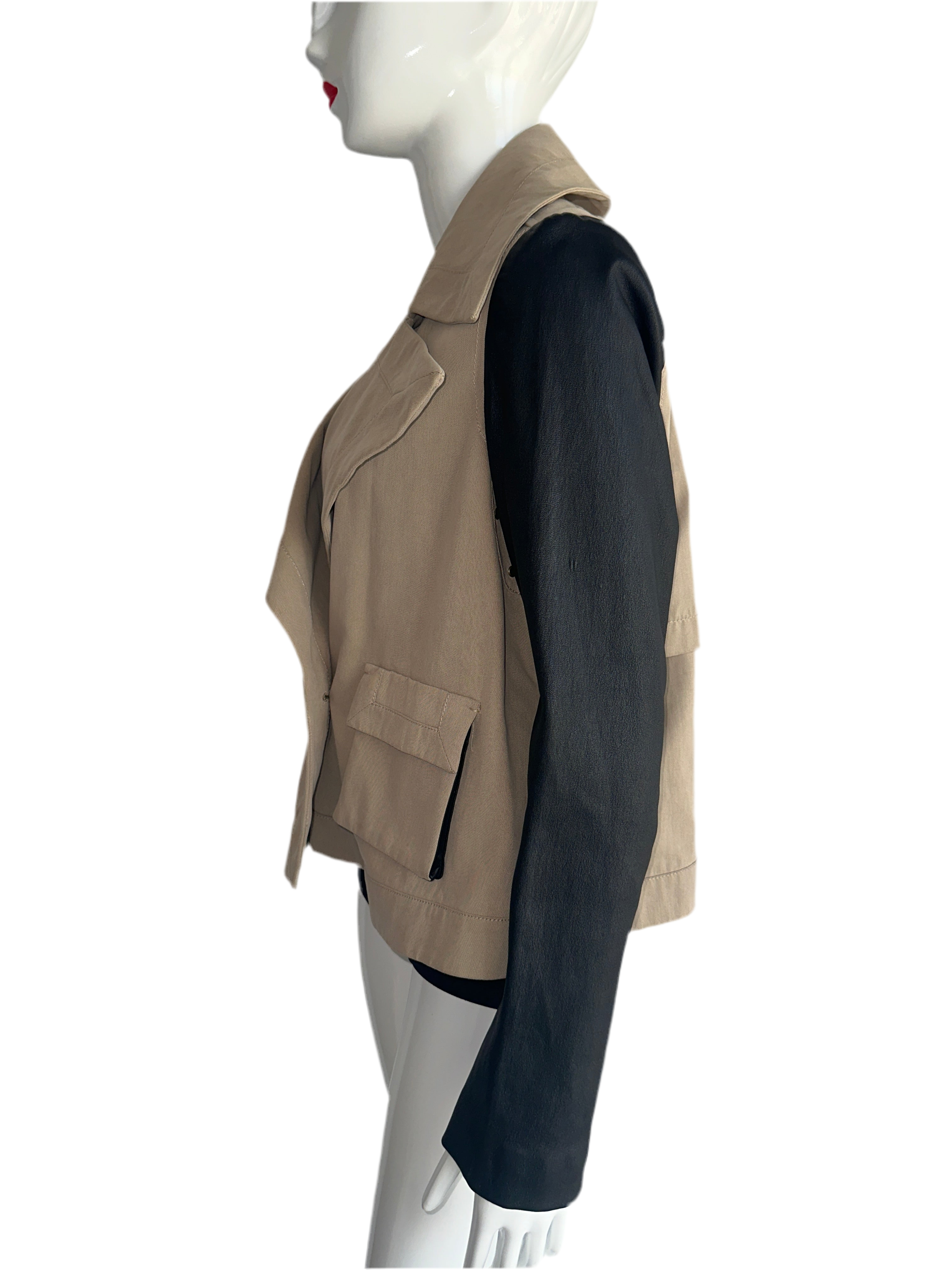 Rachel Zoe bi-material jacket - size 40