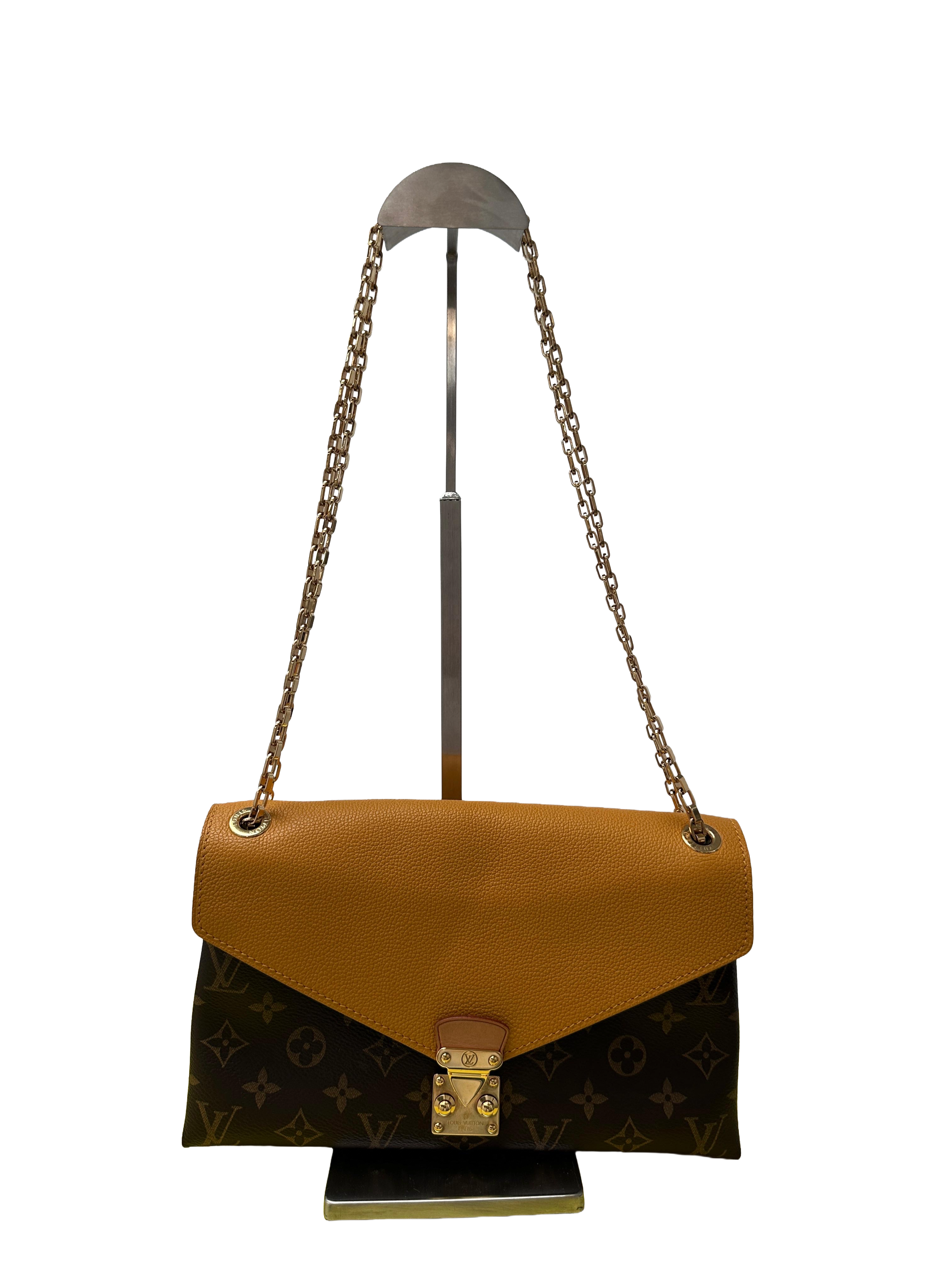 Louis Vuitton safran monogram Pallas chain bag