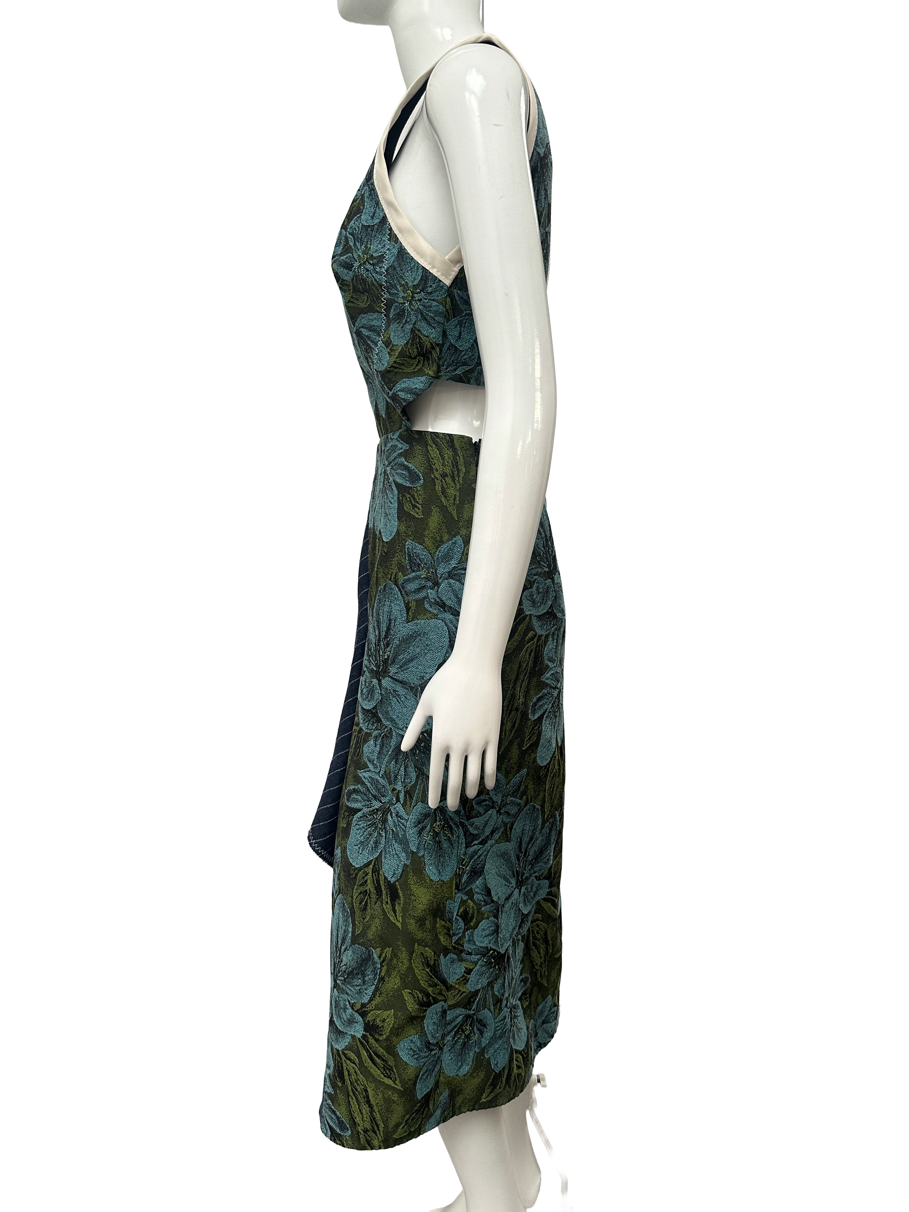 3-1 Phillip Lim dress with cascading skirt ruffle and side cutout - size 34