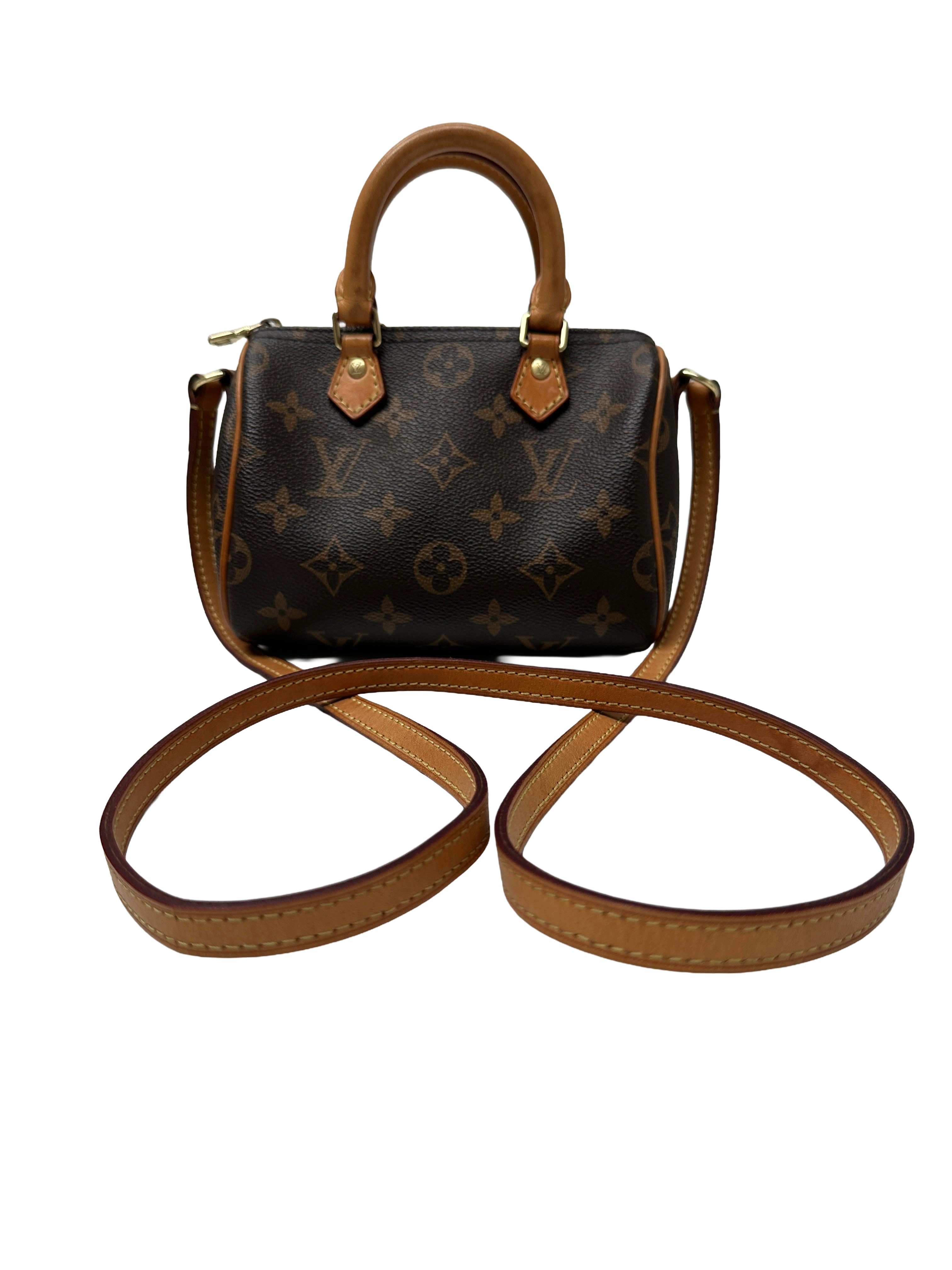 Louis Vuitton mini speedy monogram with shoulder strap