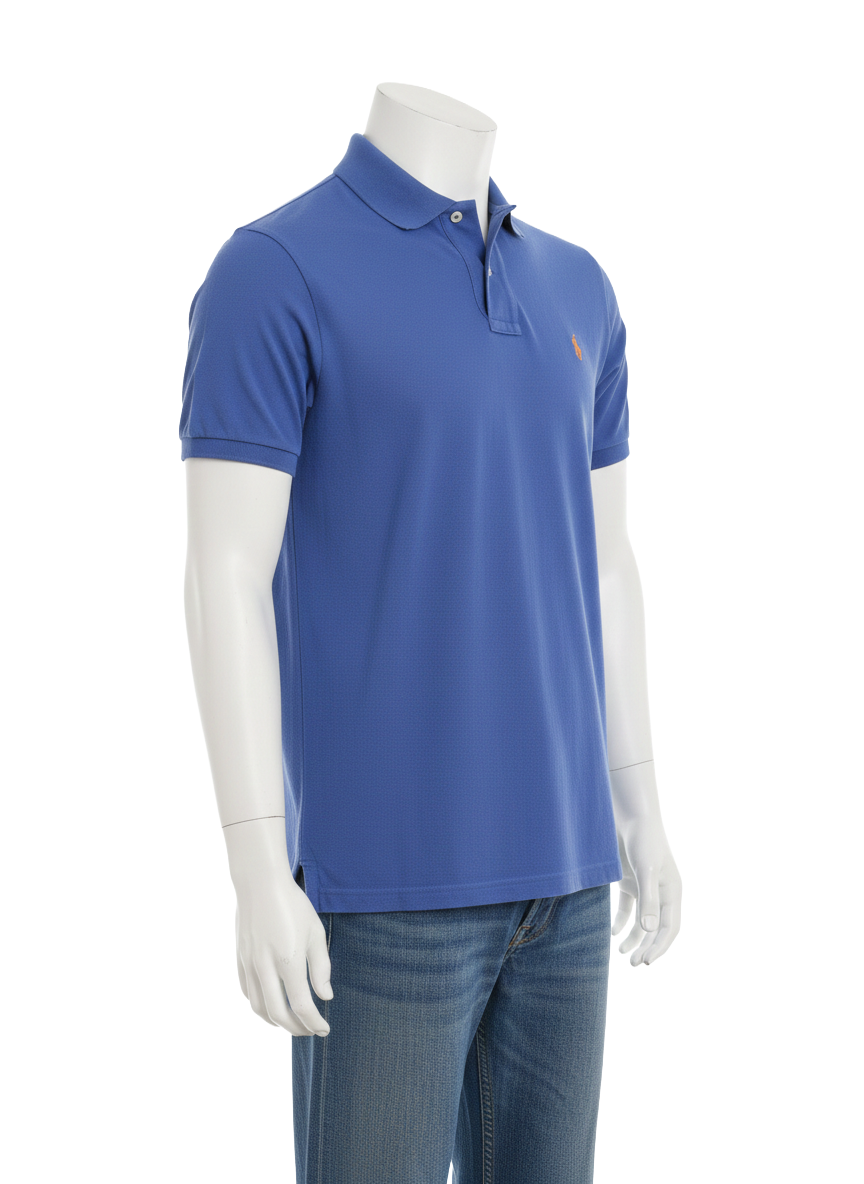 Polo Ralph Lauren light blue slim fit polo shirt - size M