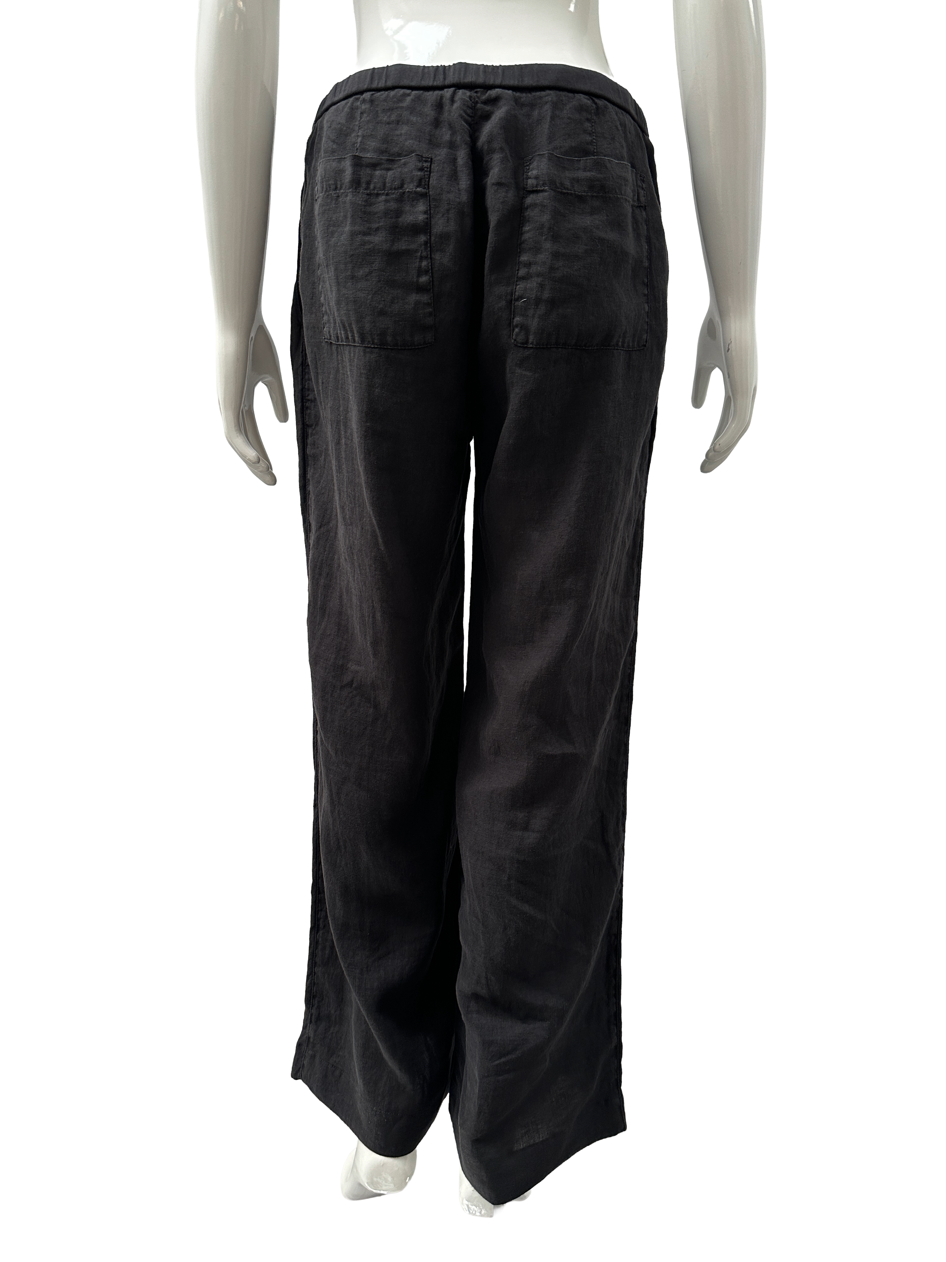 James Perse charcoal linen drawstring pants - size 36