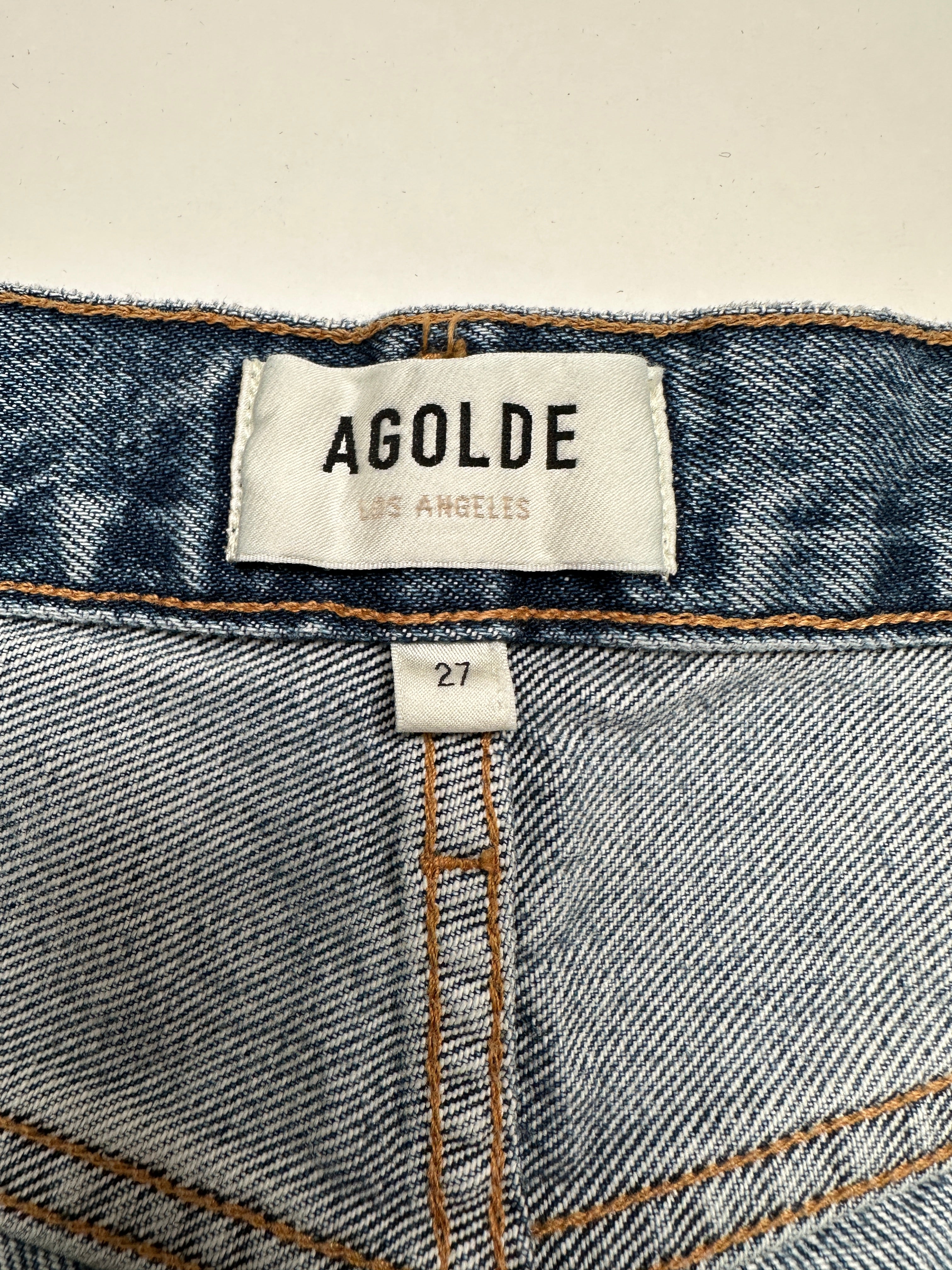 Agolde blue parker long jean - size 27