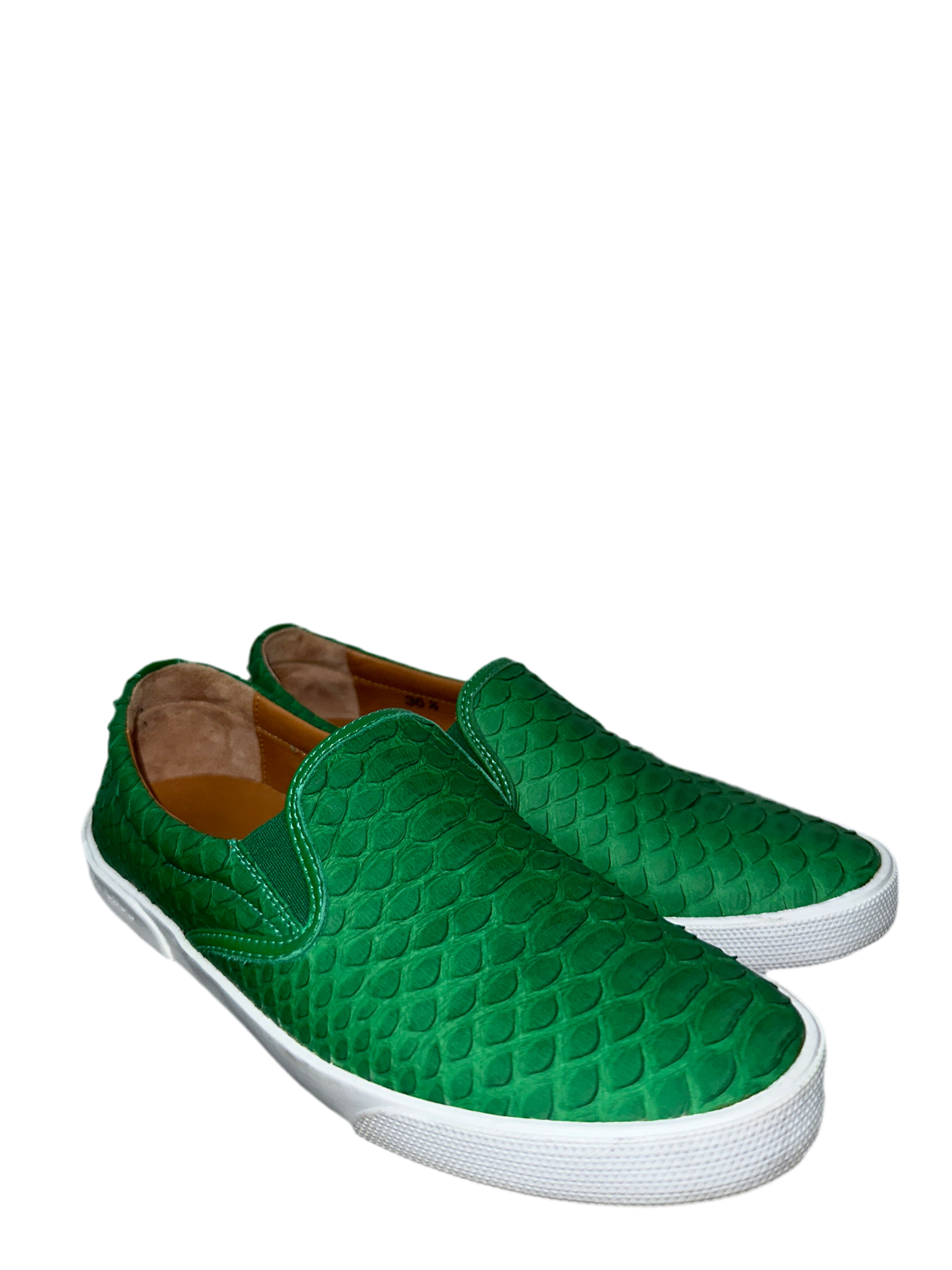 Jimmy Choo green python shoes - size 36.5