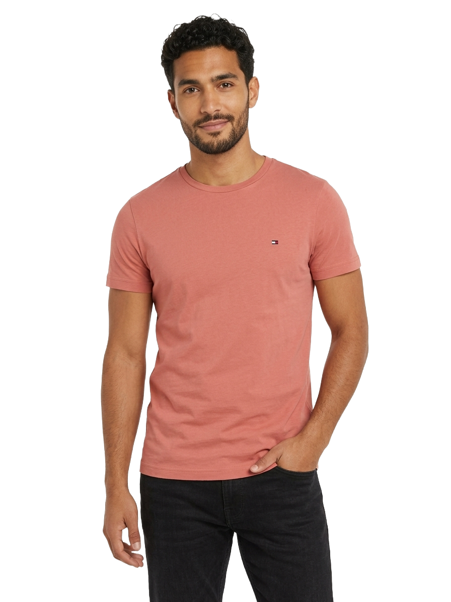 Tommy Hilfiger coral flag logo t-shirt - size M