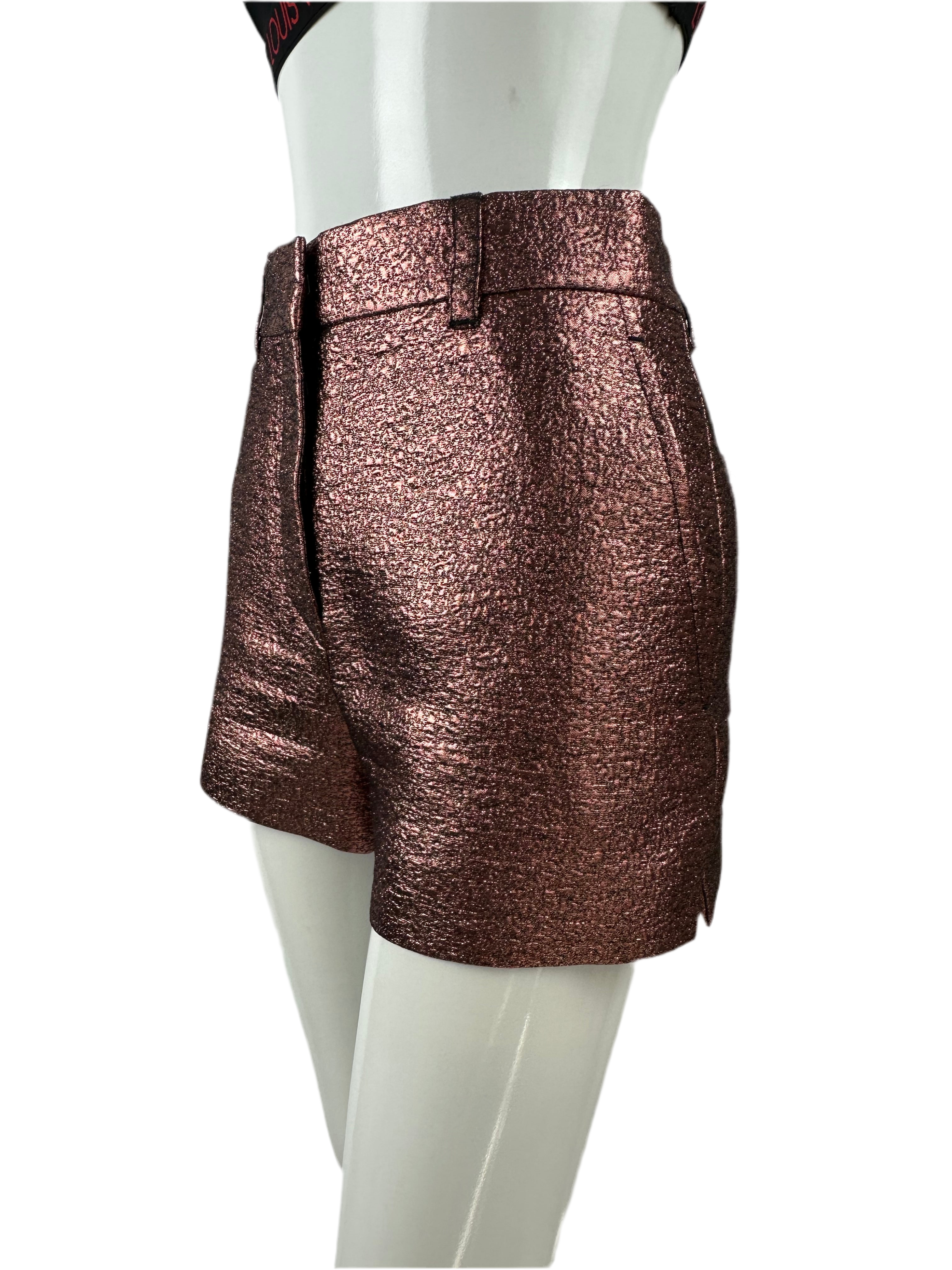 Louis Vuitton Mini short Metallic - size 34FR