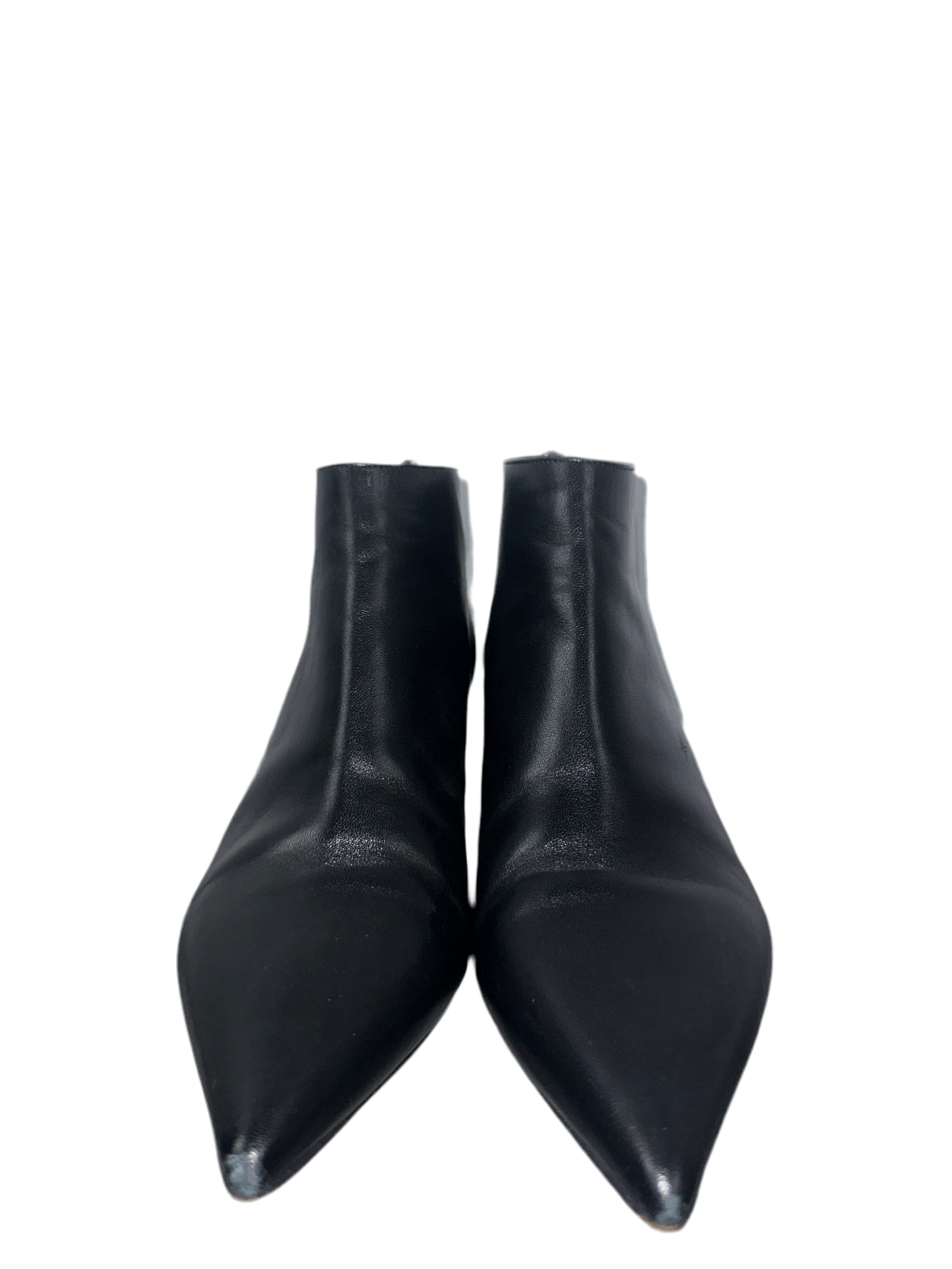 Dior pointed black ankle boots - size 36