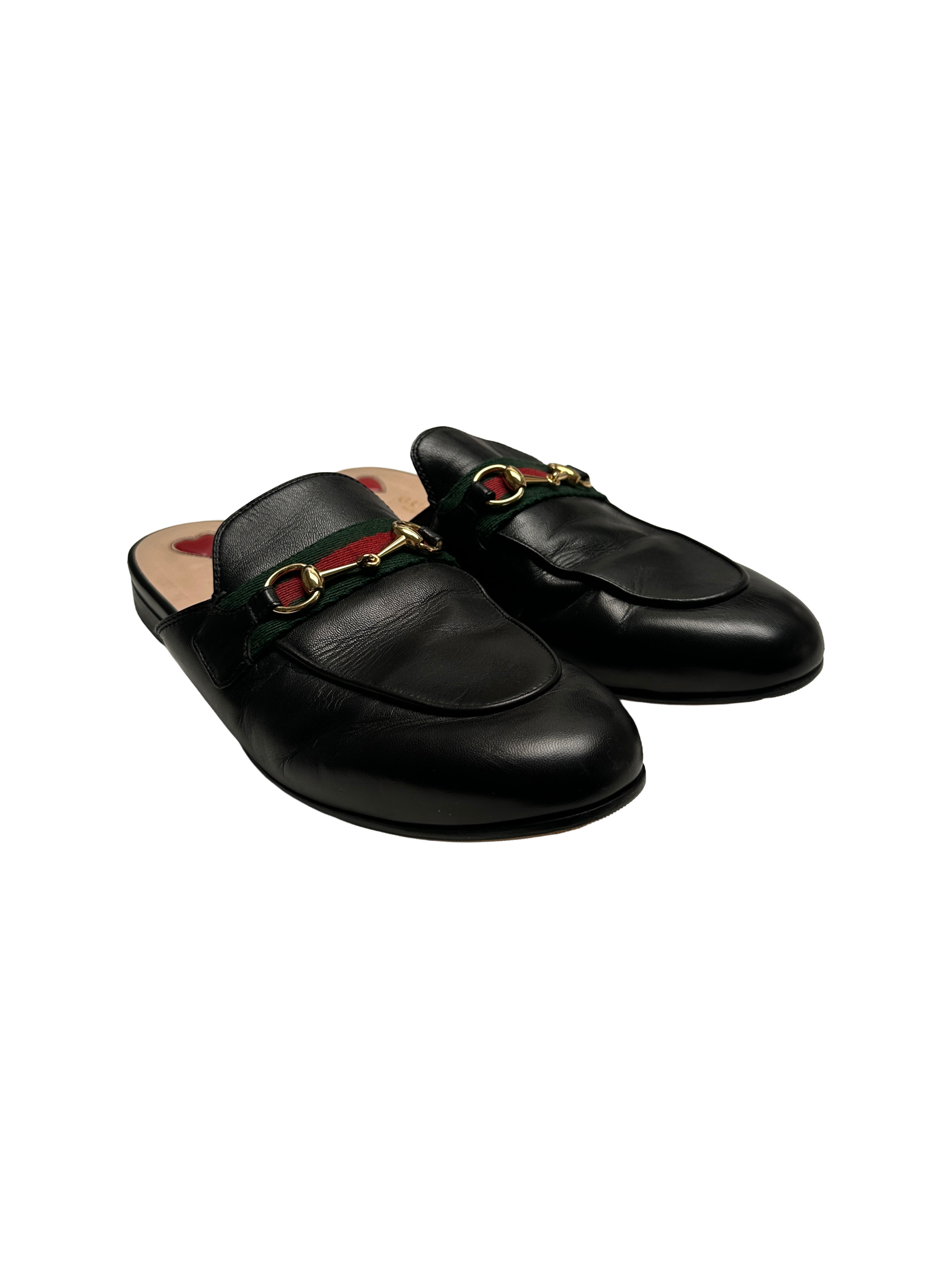 Gucci Princetown black mules - size 38